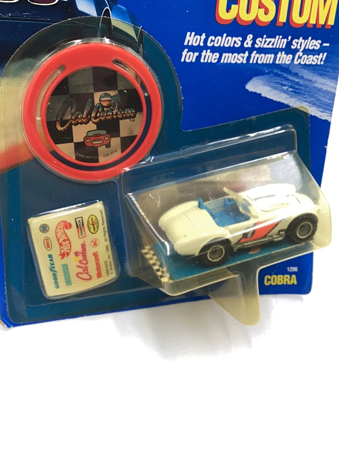 1989 Hot Wheels California Custom Cobra real riders - Image 3