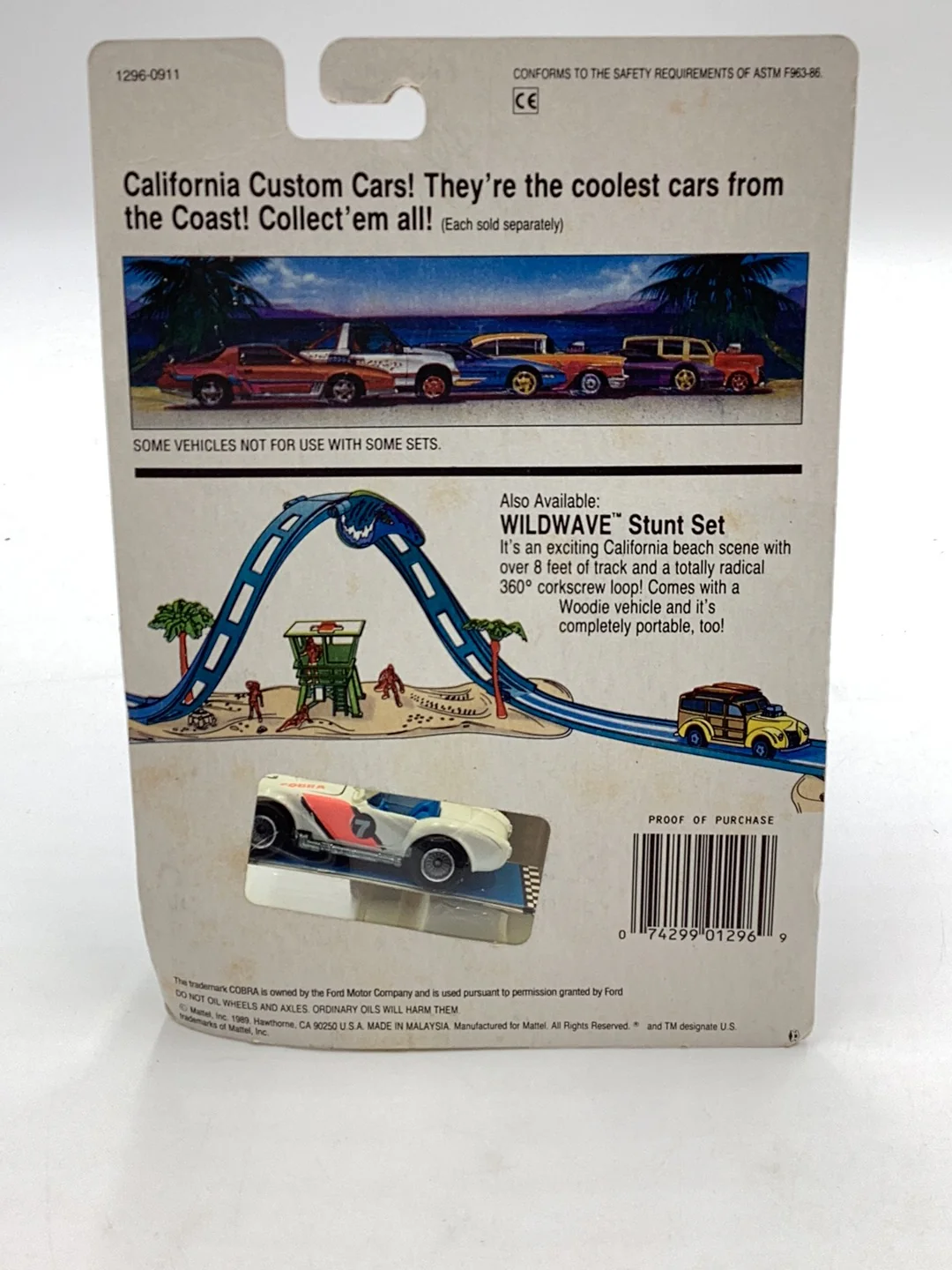 1989 Hot Wheels California Custom Cobra real riders - Image 6