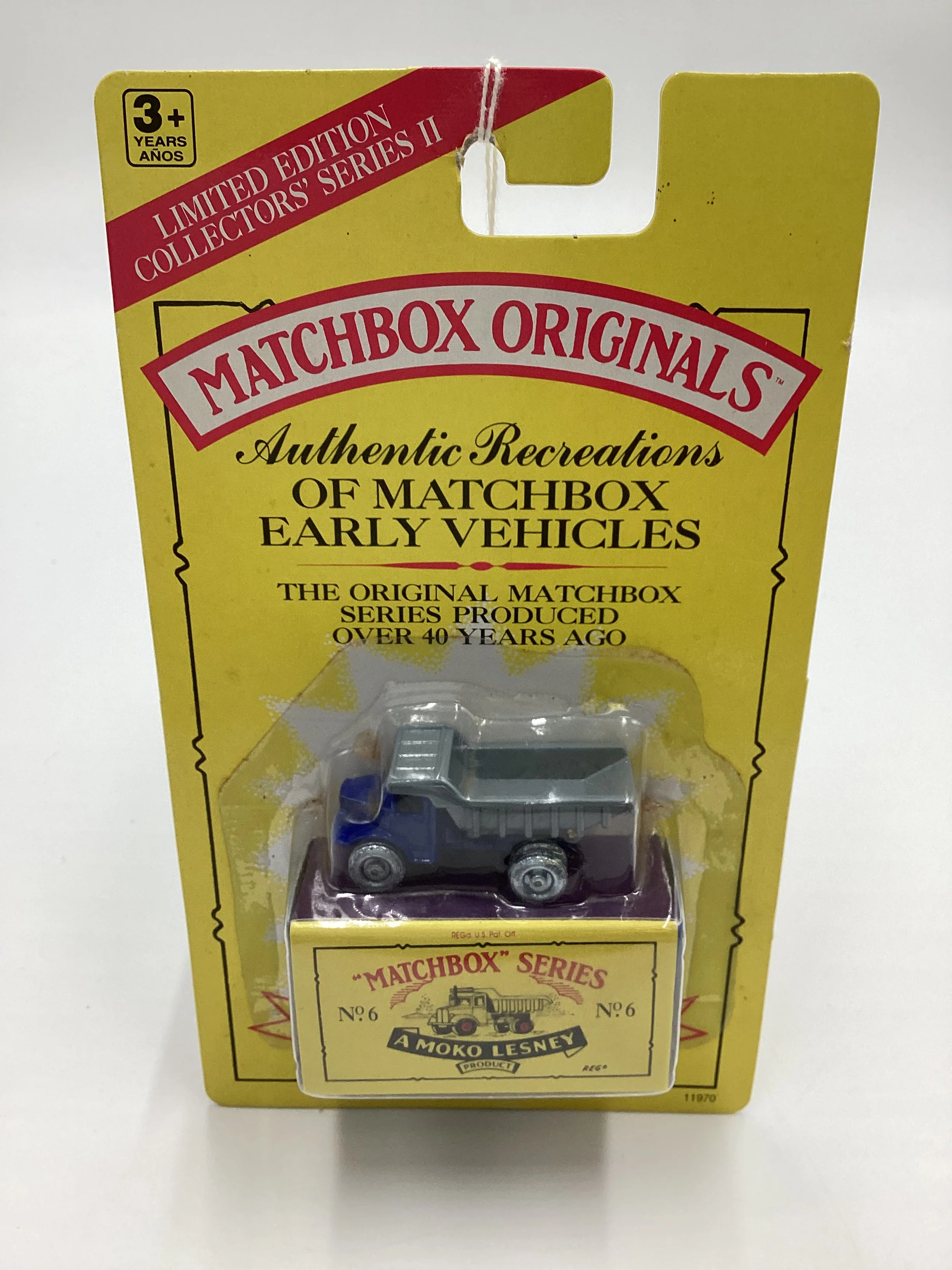 1992 Matchbox Originals No. 6 Euclid Dump Truck Blue (SR) - Image 2