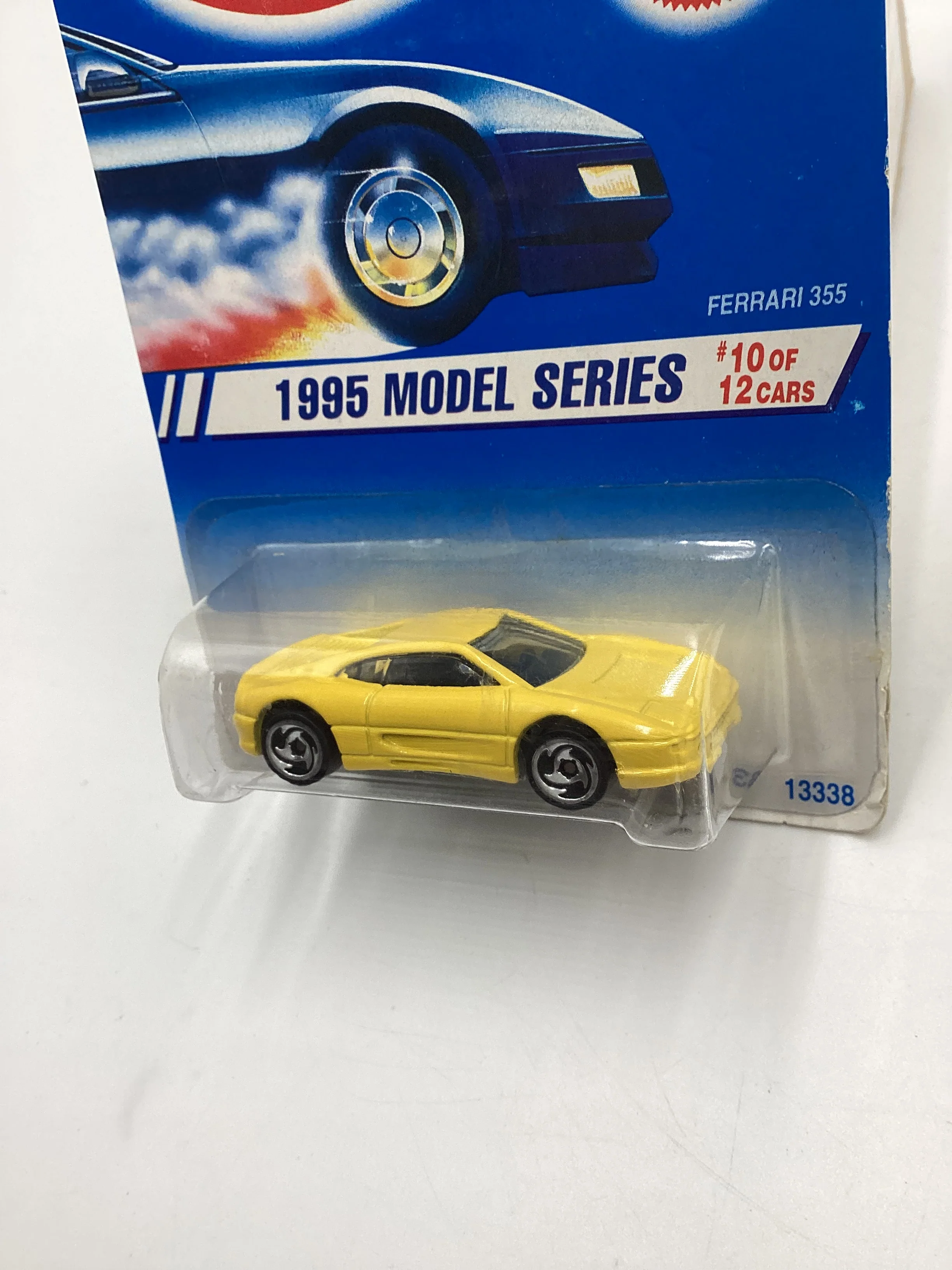1995 Hot Wheels #350 Ferrari 355 Yellow W/ Saw Blade Wheels (SR) - Image 4