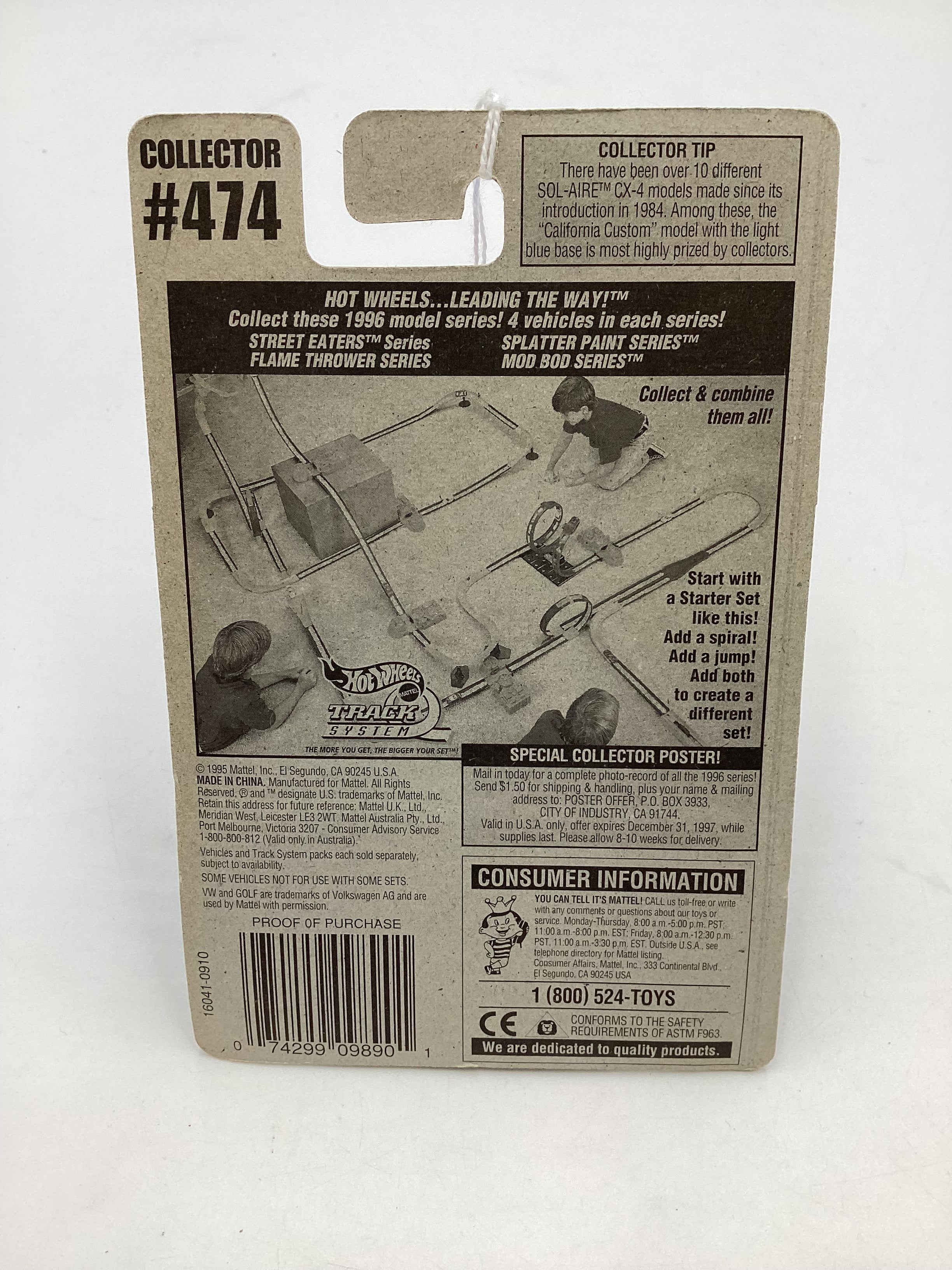 1995 Hot Wheels #474 VW Golf - Image 7