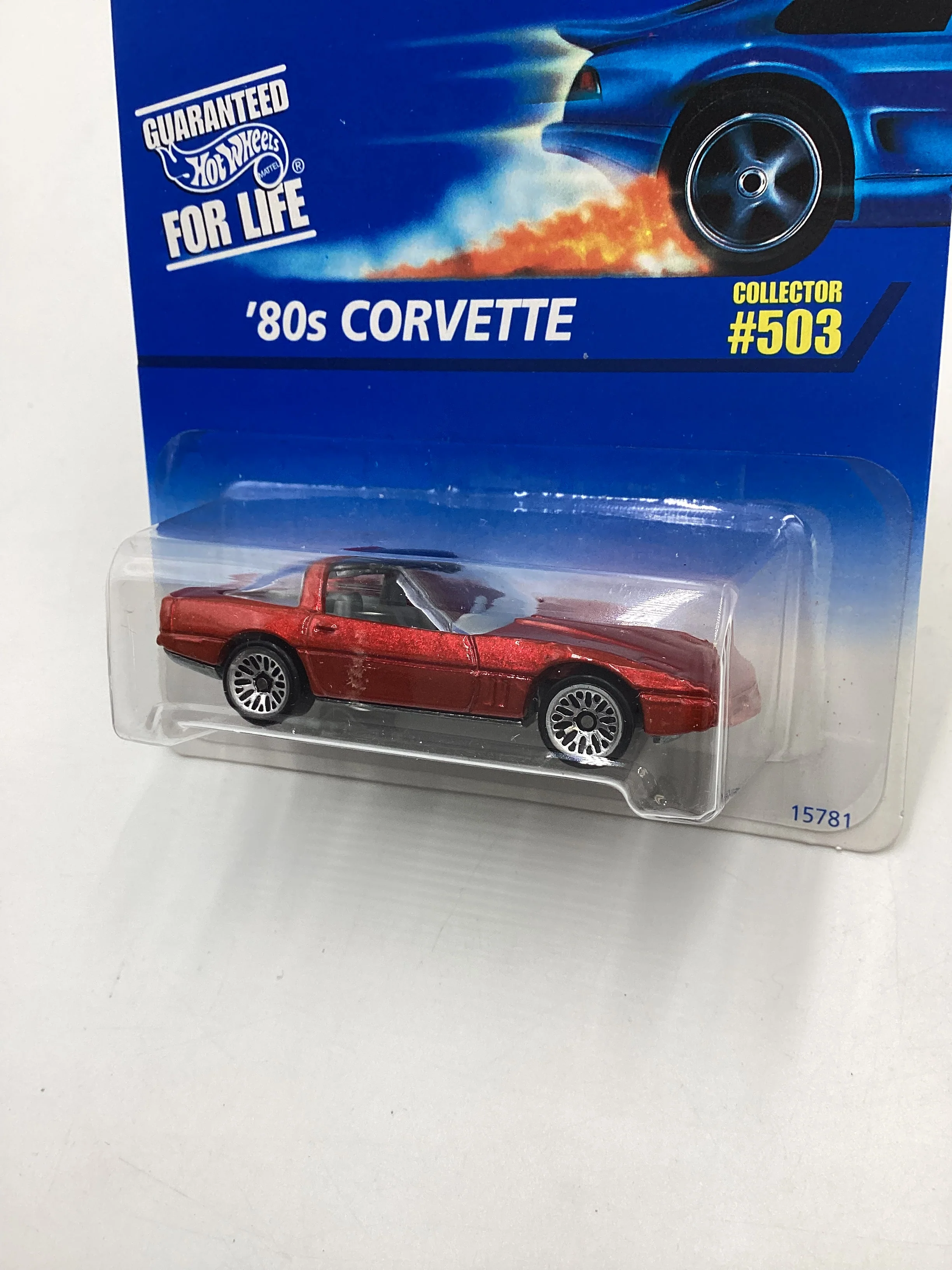 1995 Hot Wheels #503 80’s Corvette Red 2C - Image 4