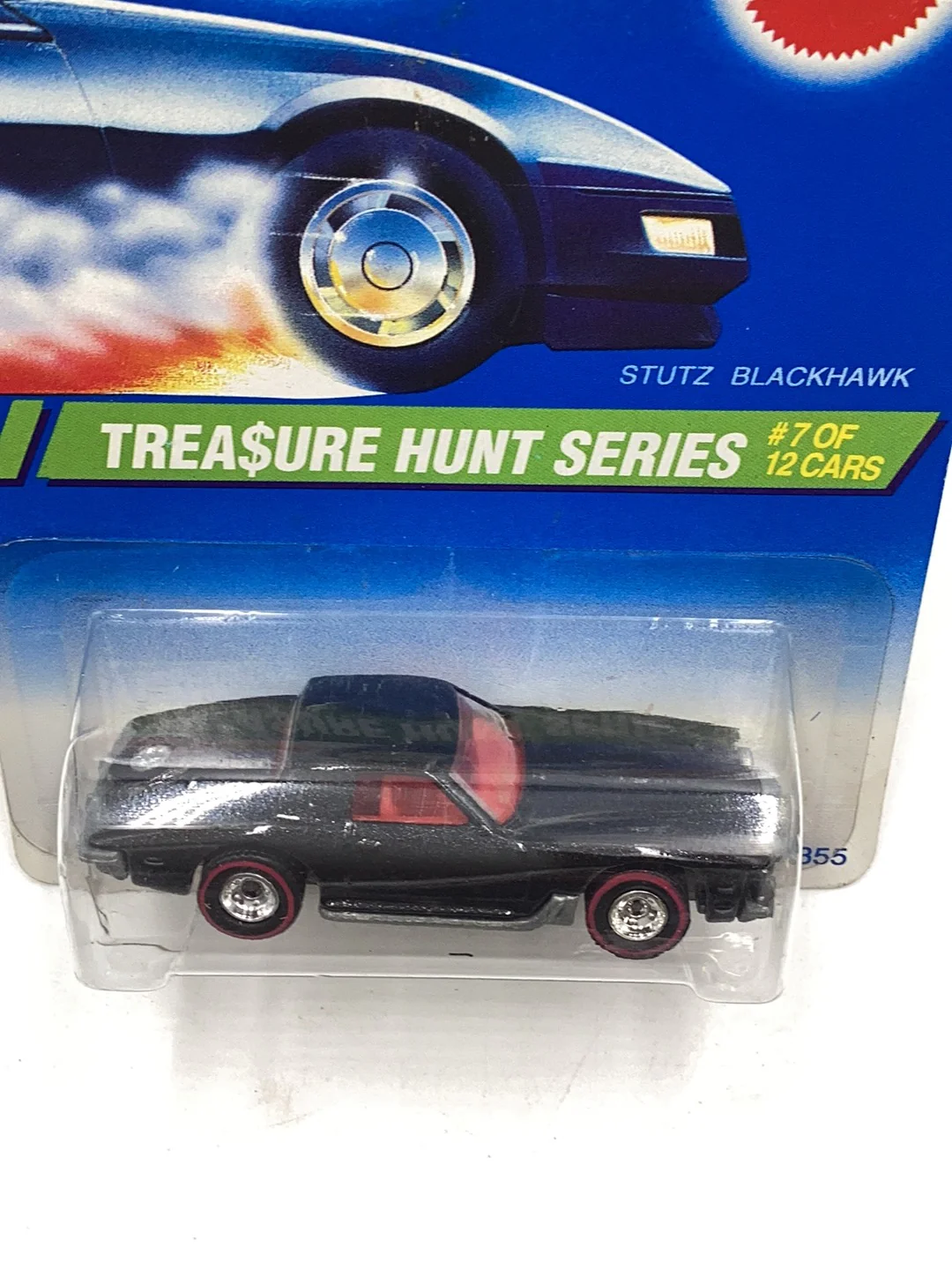 1995 Hot Wheels Treasure Hunt #7 Stutz Blackhawk W/Protector - Image 5