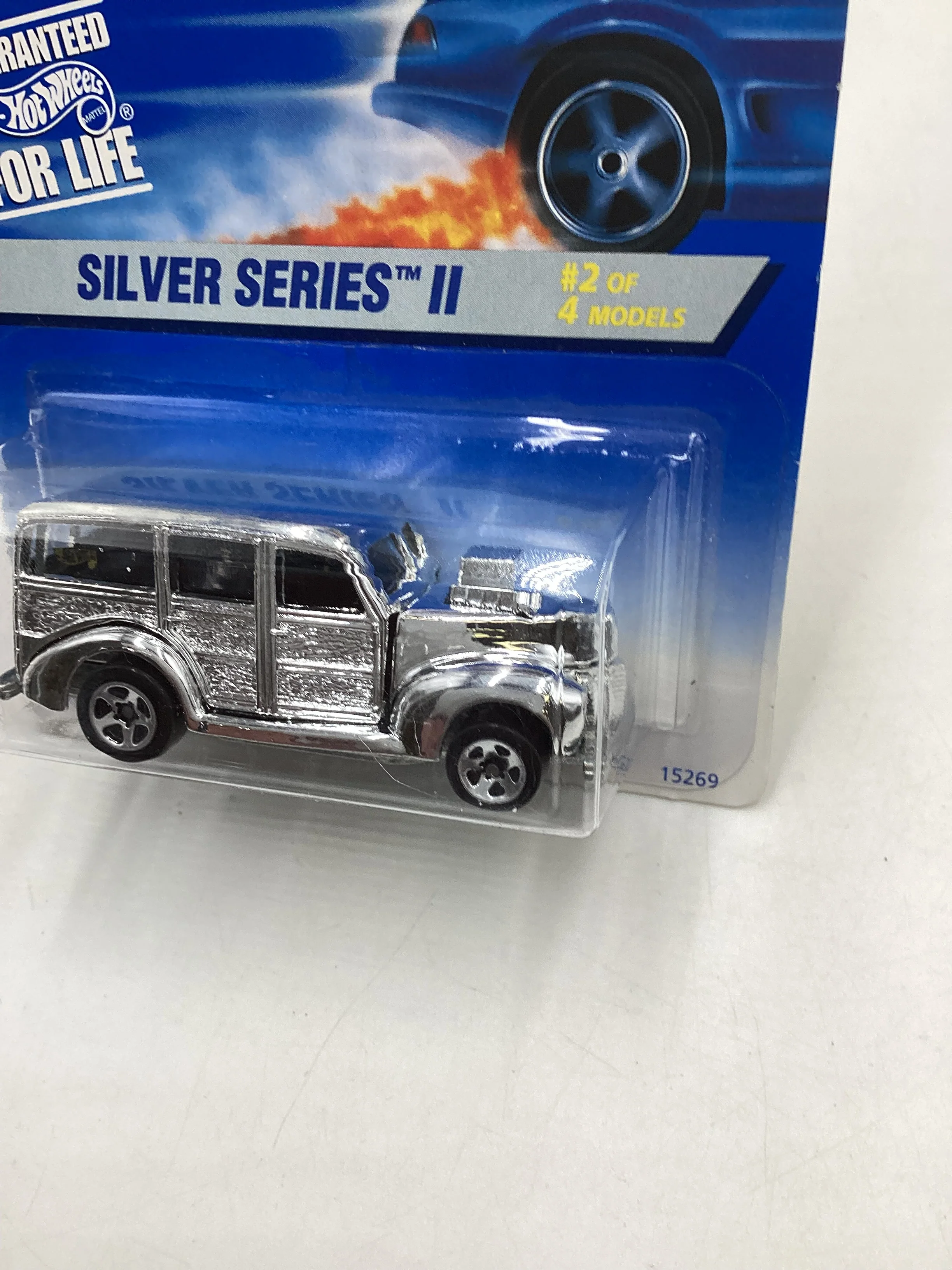 1996 Hot Wheels #421 Silver Series II 2/4 40’s Woodie 19C - Image 4