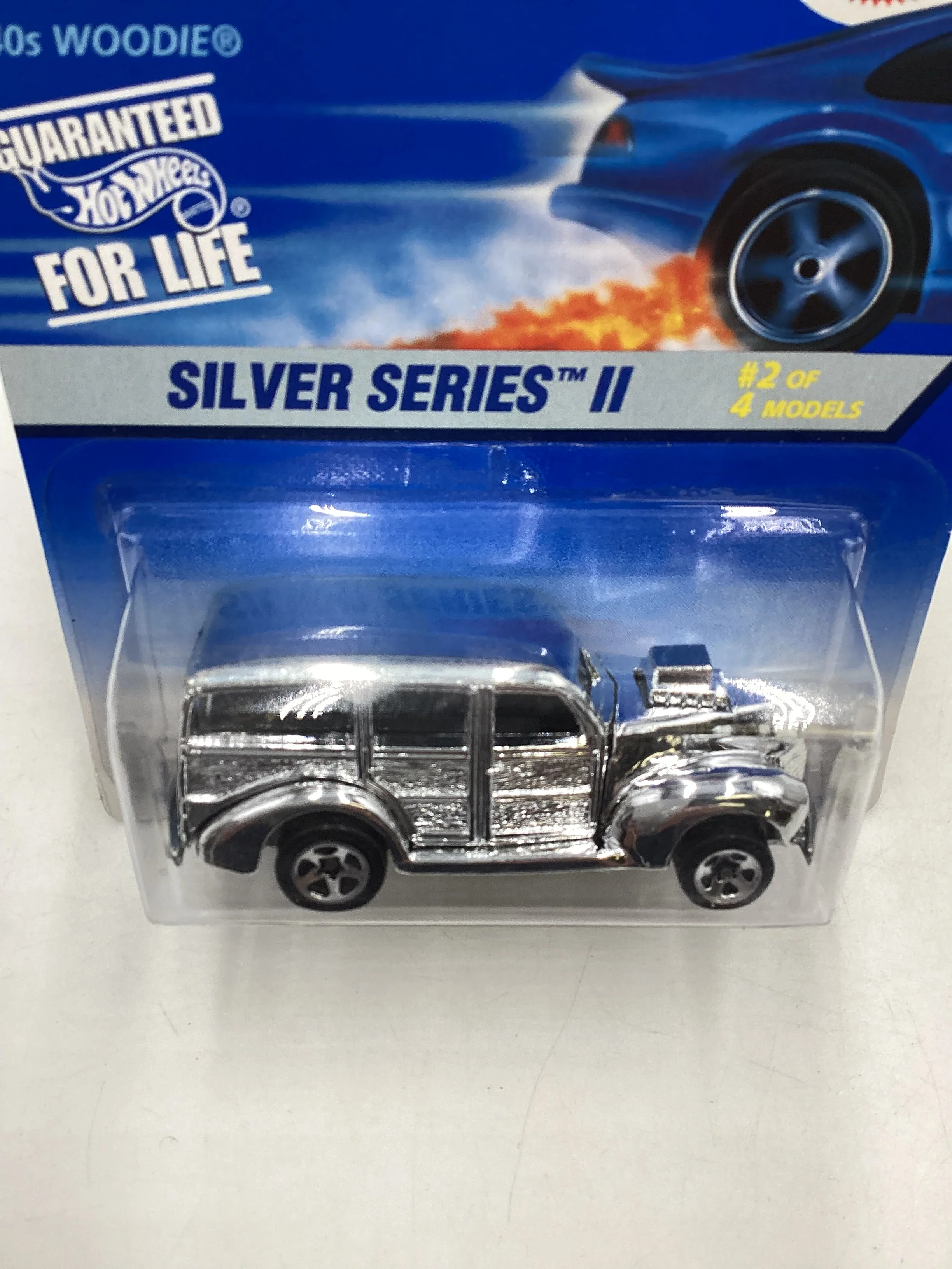 1996 Hot Wheels #421 Silver Series II 2/4 40’s Woodie 19C - Image 6