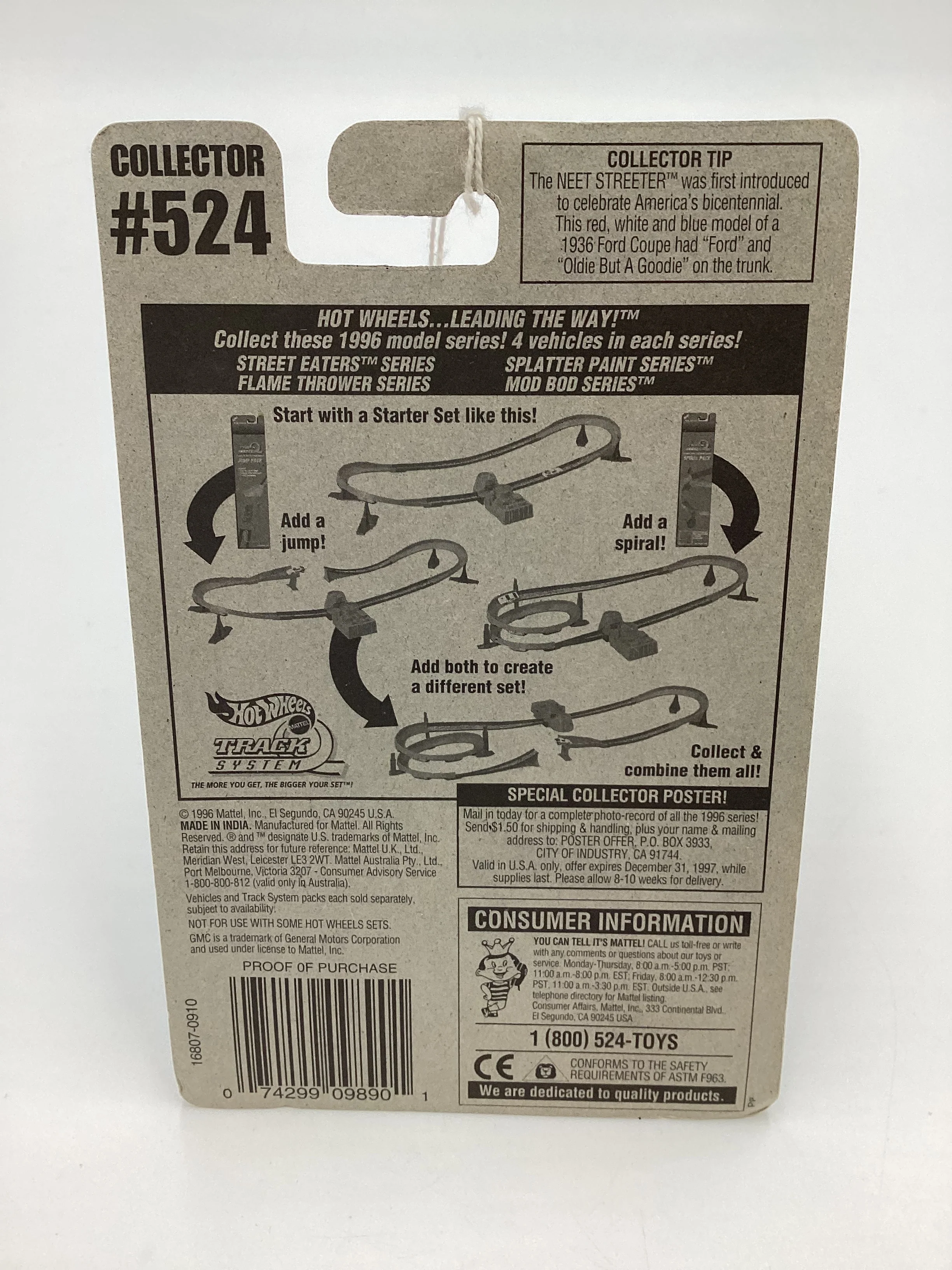 1996 Hot Wheels BW Collector #524 GMC Motor Home Blue 240F - Image 7