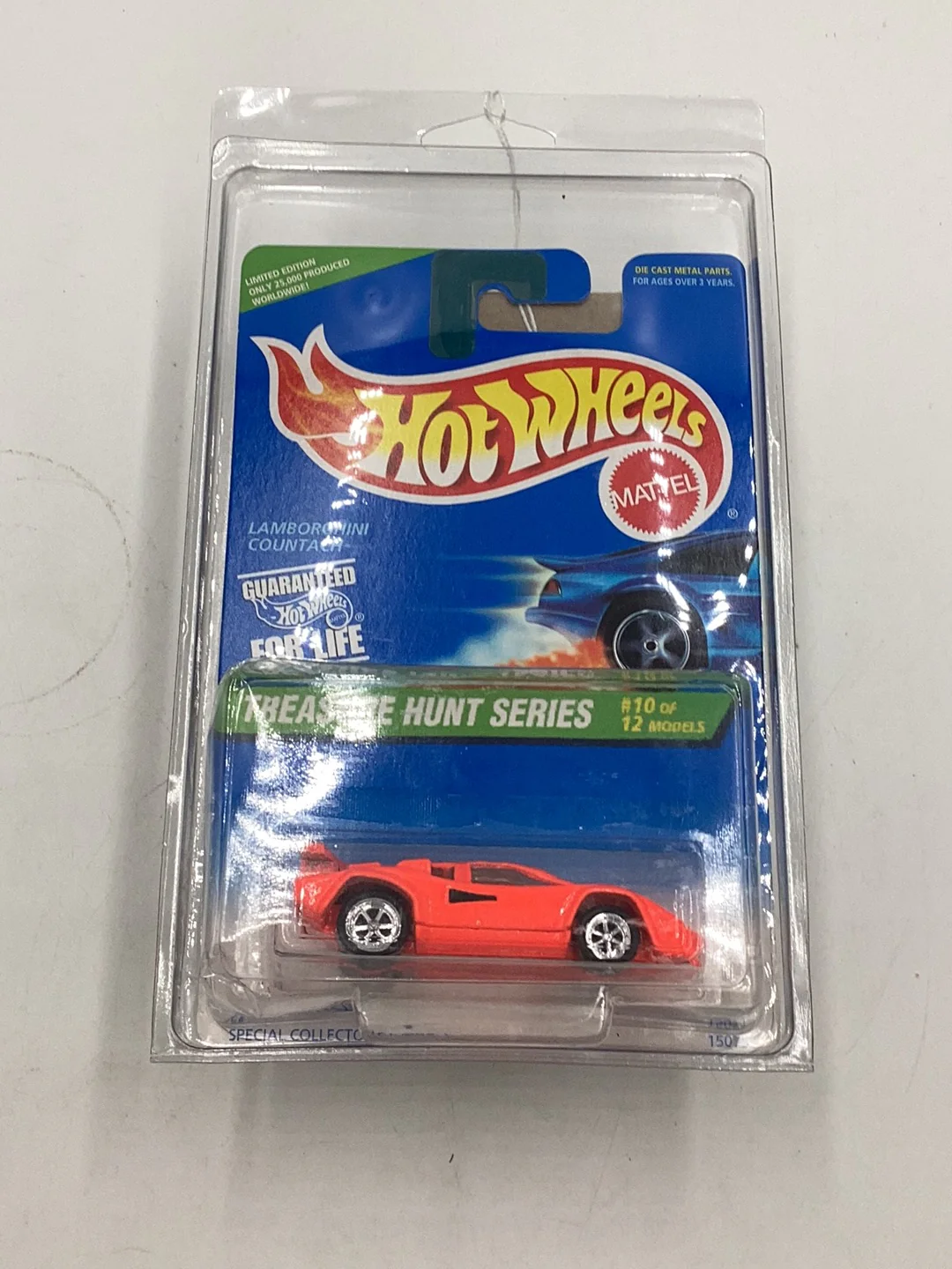 1996 Hot Wheels Treasure Hunt #429 Lamborghin Countach with Protector - Image 8