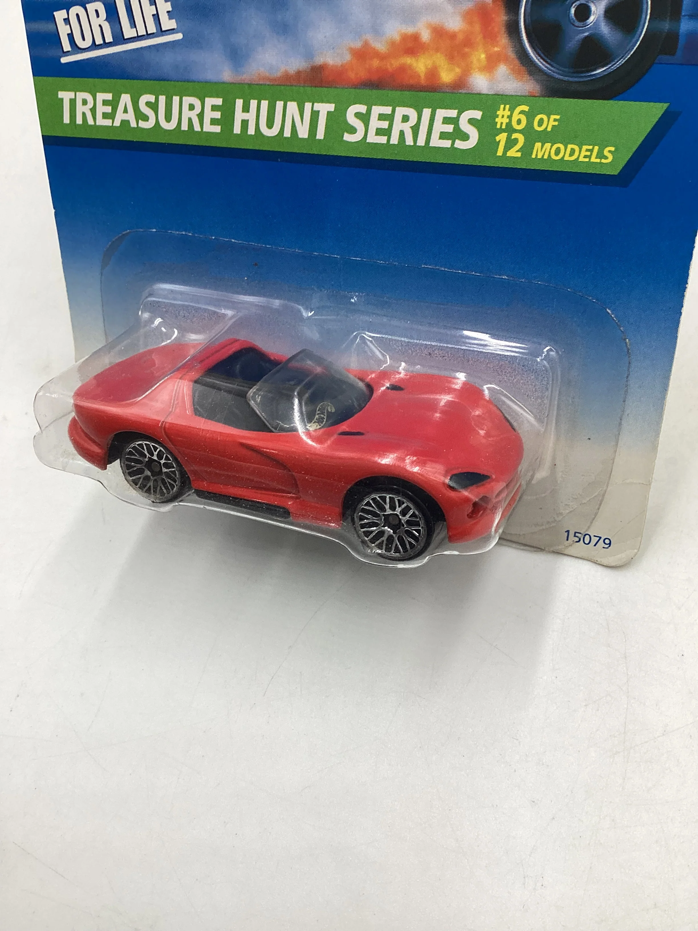 1996 Hot Wheels Treasure Hunt 6/12 Dodge Viper RT/10 Red #433 273E - Image 4