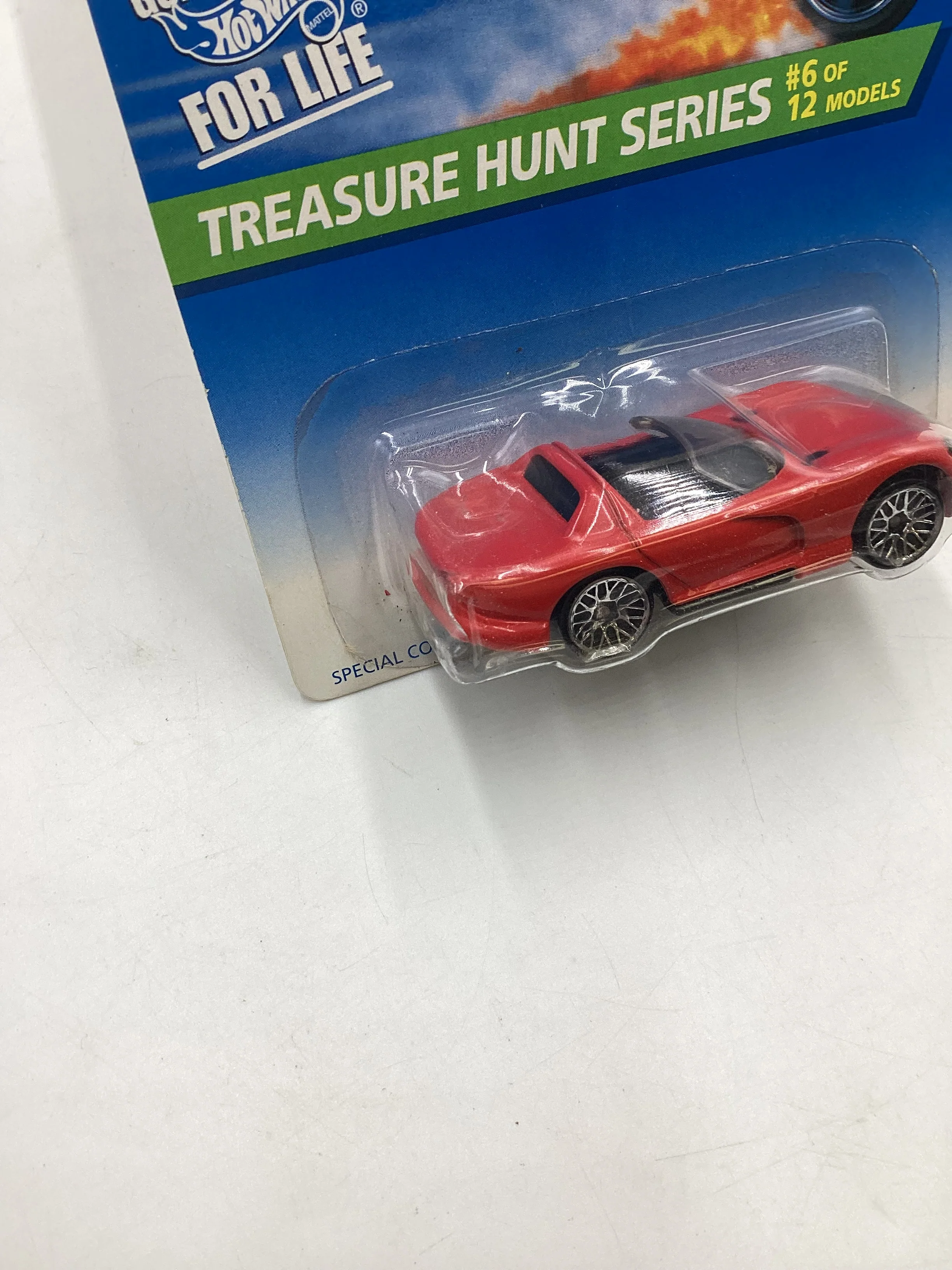 1996 Hot Wheels Treasure Hunt 6/12 Dodge Viper RT/10 Red #433 273E - Image 5
