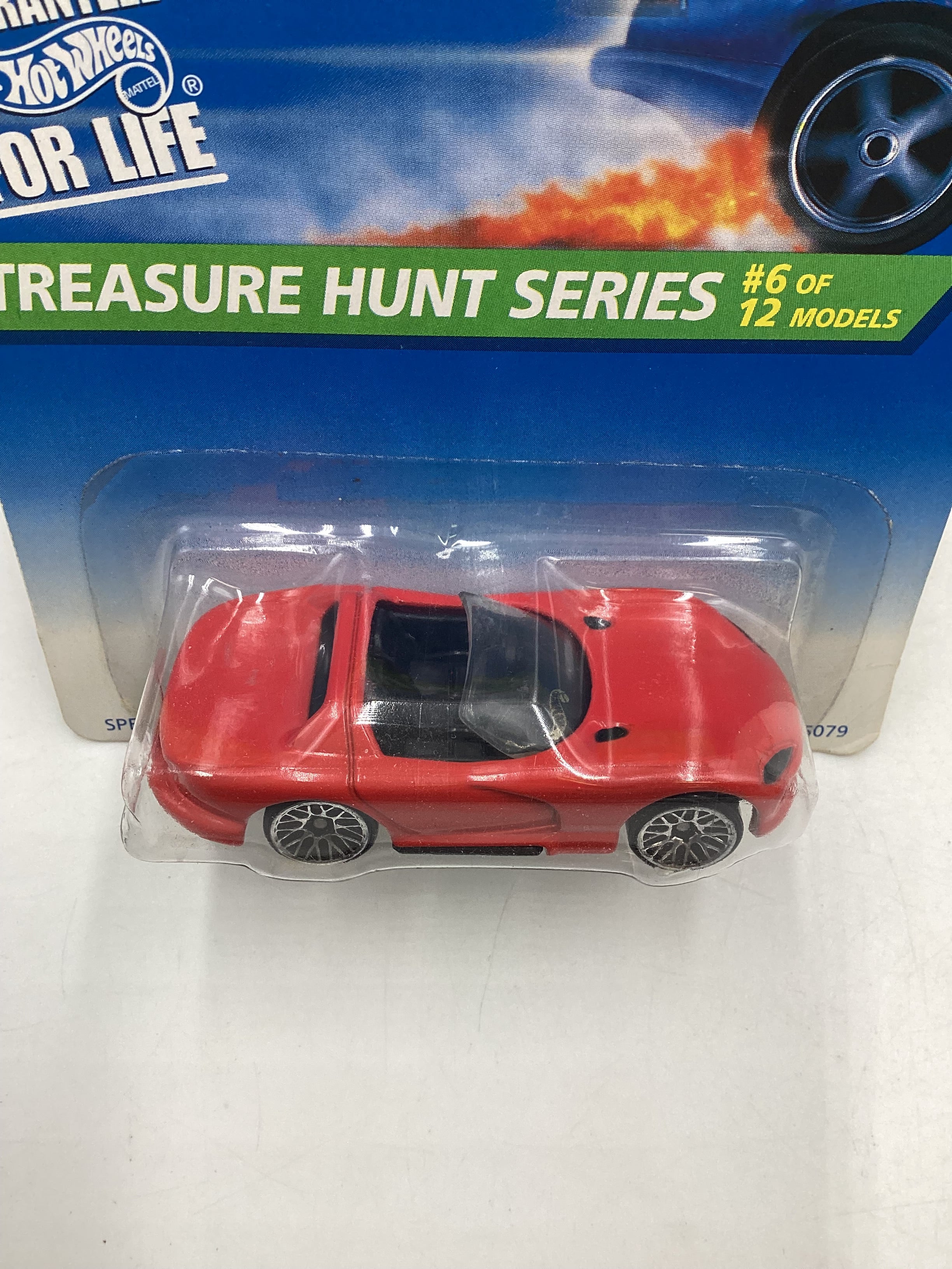 1996 Hot Wheels Treasure Hunt 6/12 Dodge Viper RT/10 Red #433 273E - Image 6