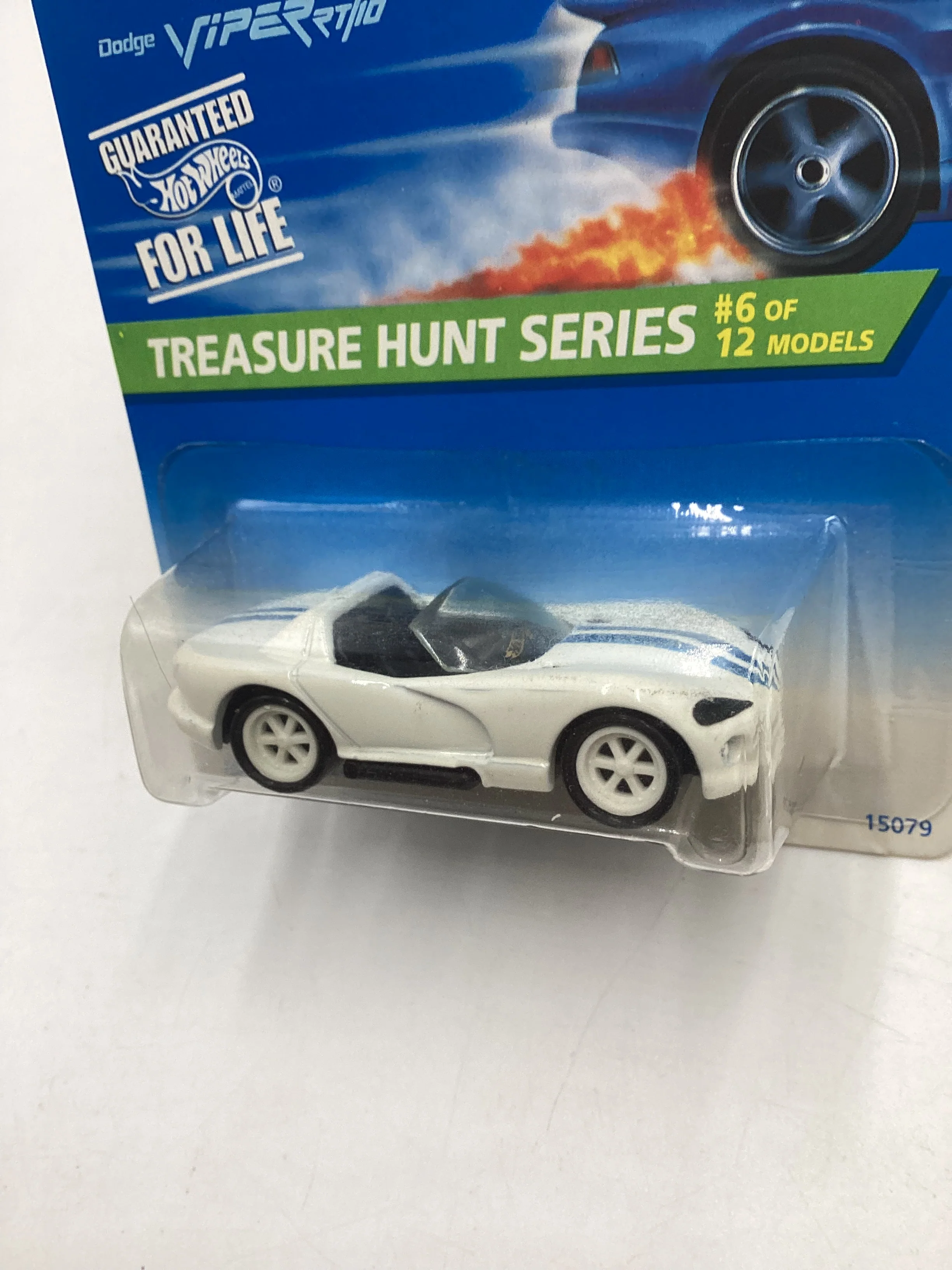 1996 Hot Wheels Treasure Hunt 6/12 Dodge Viper RT/10 White #433 273E - Image 4