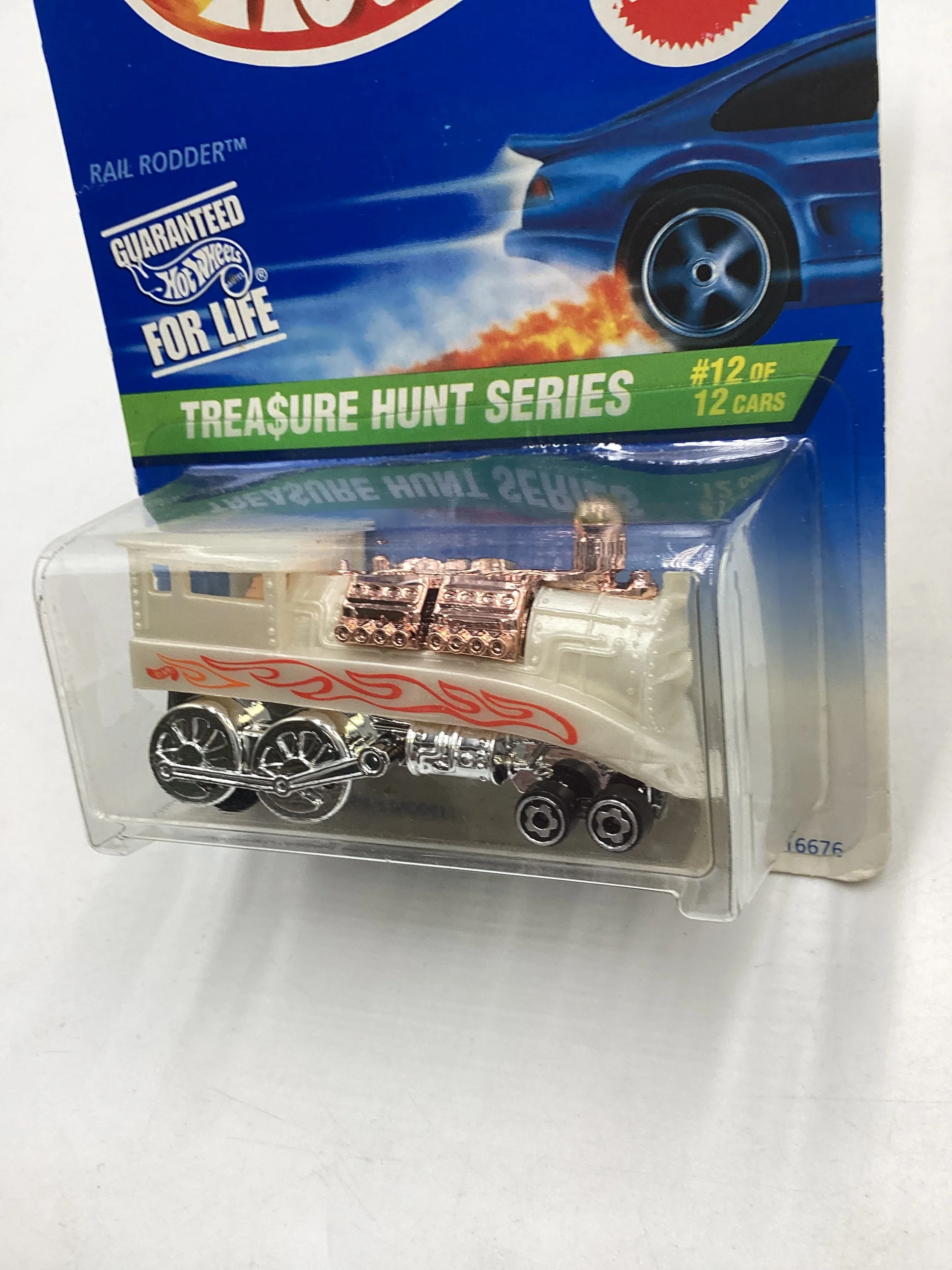 1997 Hot Wheels Treasure Hunt 12/12 Rail Rodder #589 274C - Image 4