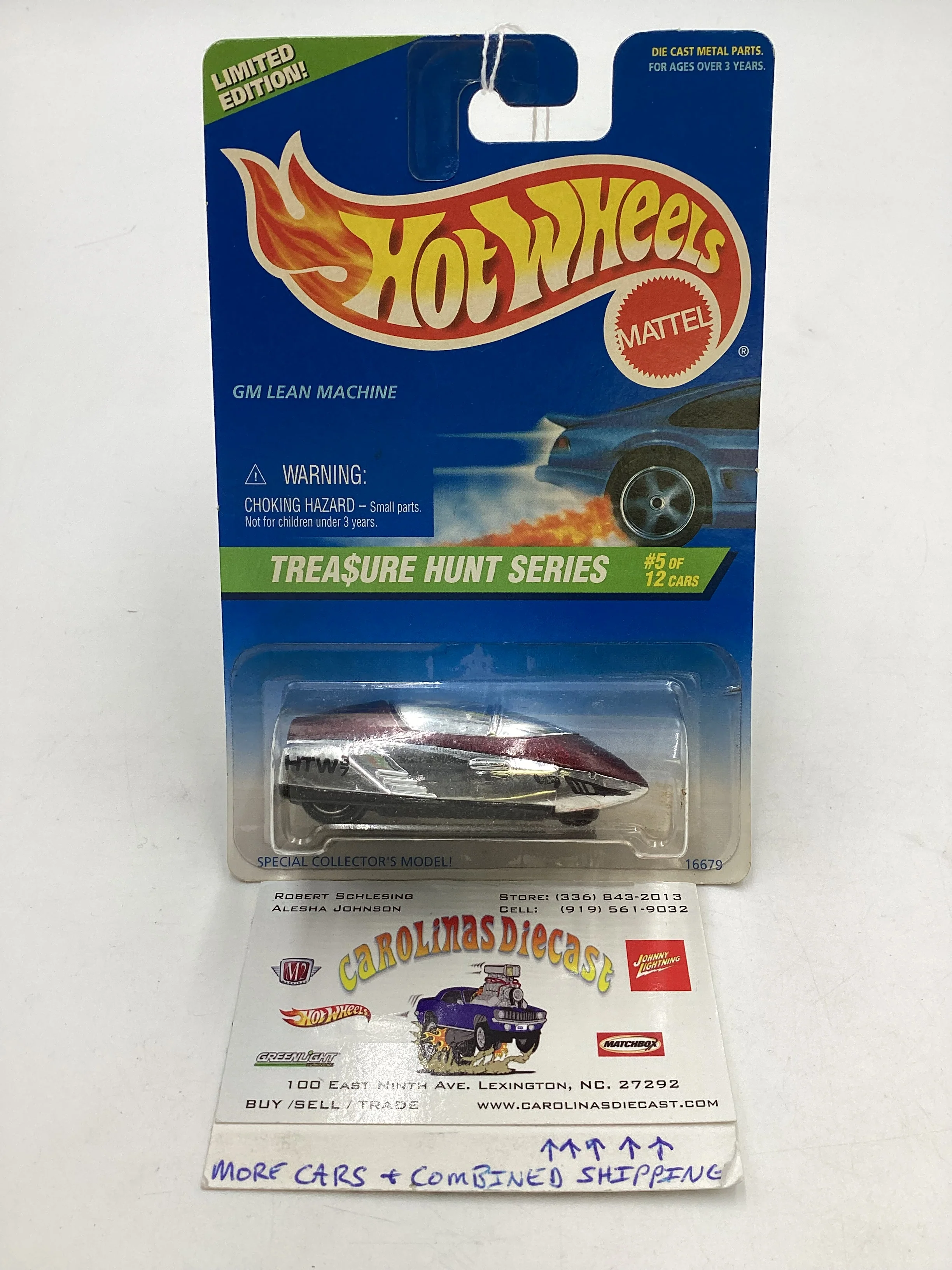 1997 Hot Wheels Treasure Hunt 5/12 GM Lean Machine #582 273C