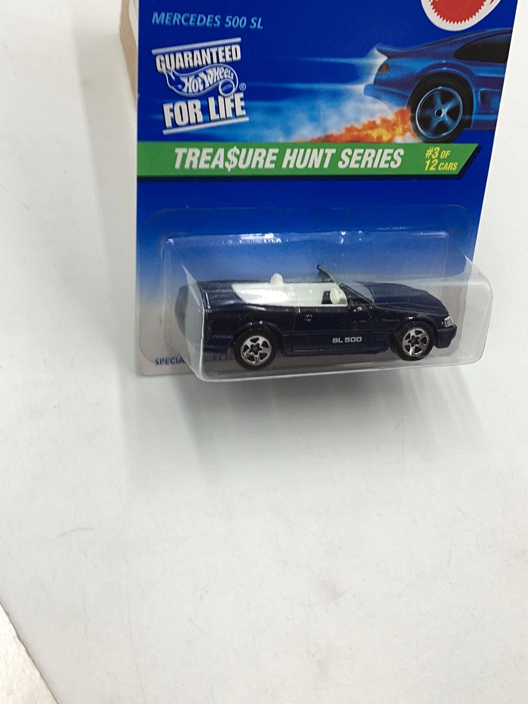 1997 Hot Wheels Treasure Hunt #580 Mercedes 500 SL #3 of 12 with protector - Image 3
