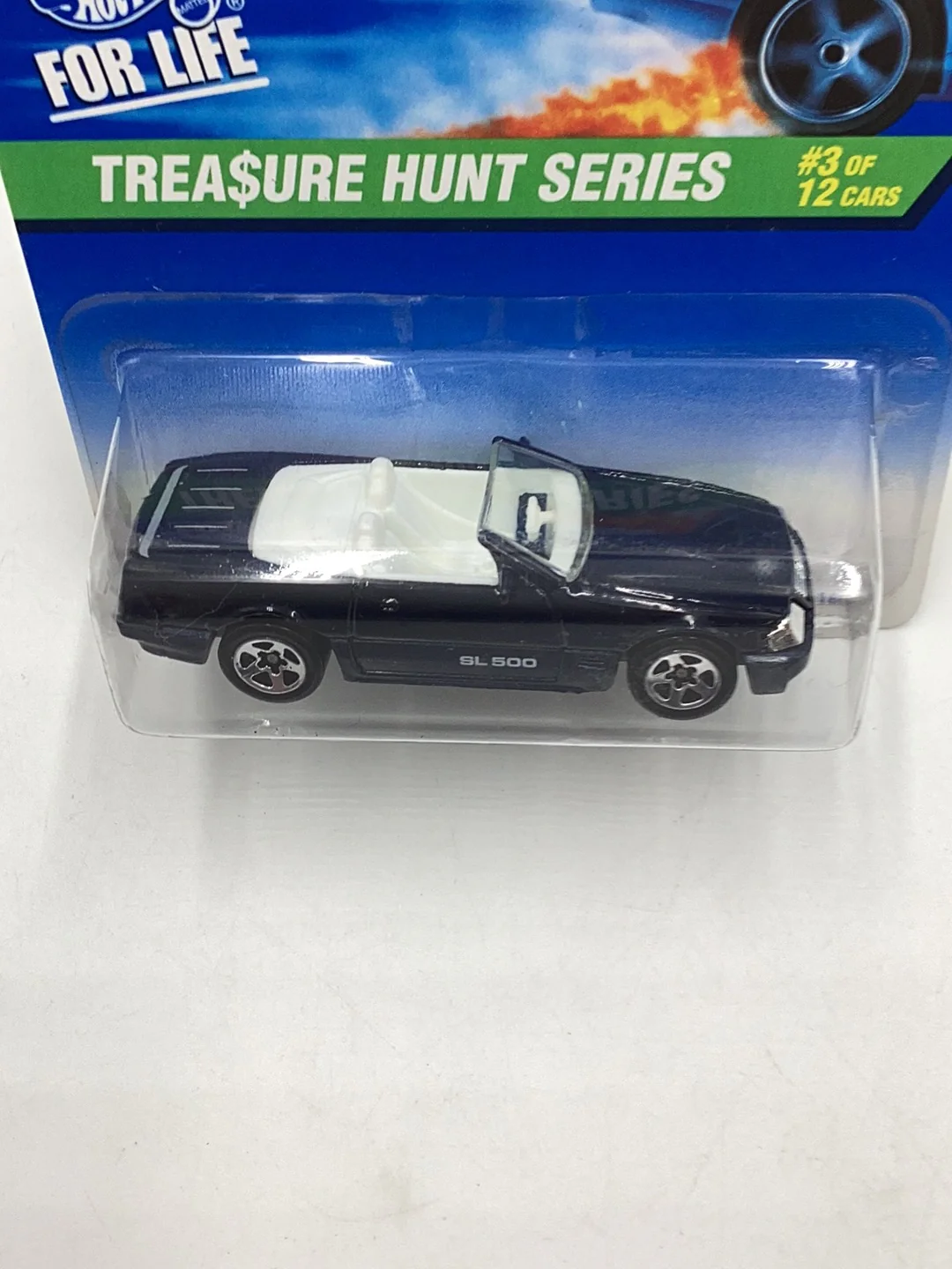 1997 Hot Wheels Treasure Hunt #580 Mercedes 500 SL #3 of 12 with protector - Image 5