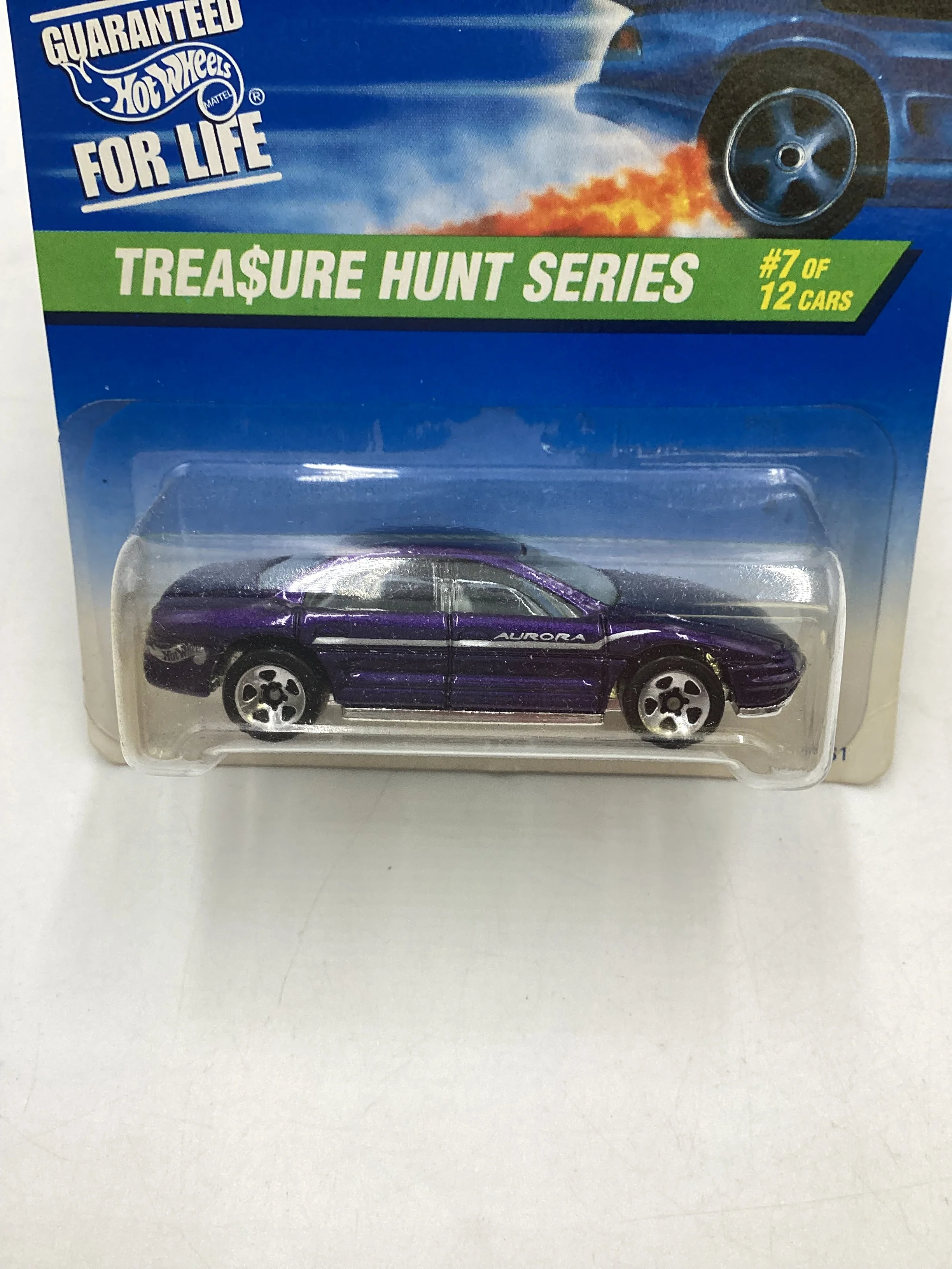 1997 Hot Wheels Treasure Hunt 7/12 Olds Aurora #584 274C - Image 3