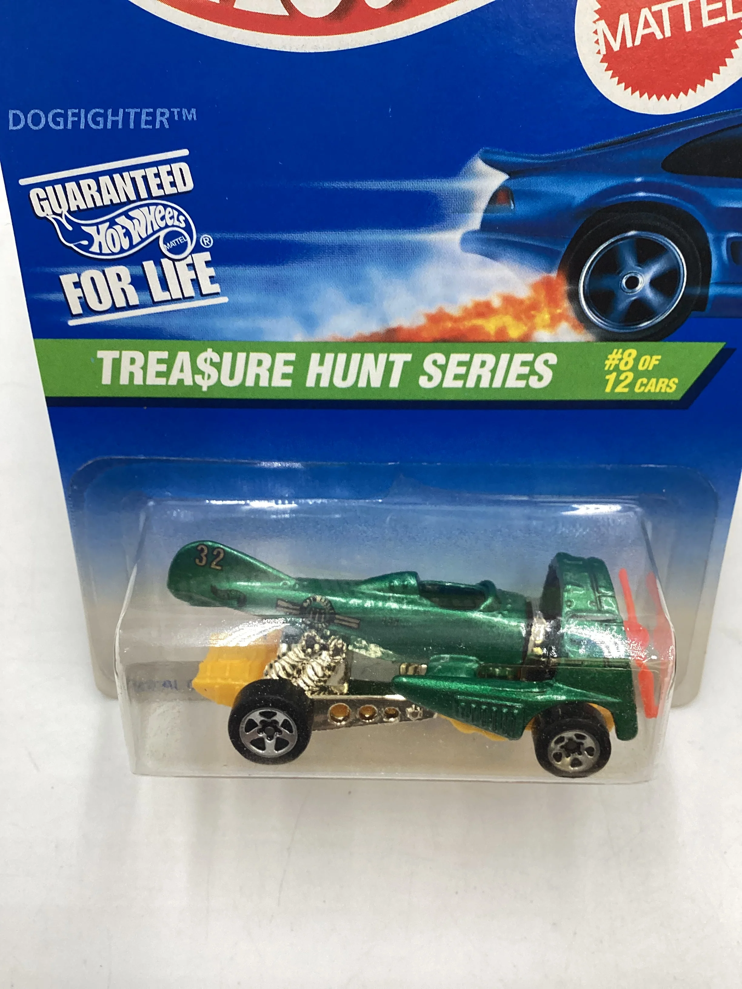 1997 Hot Wheels Treasure Hunt 8/12 Dogfighter #585 274C - Image 6