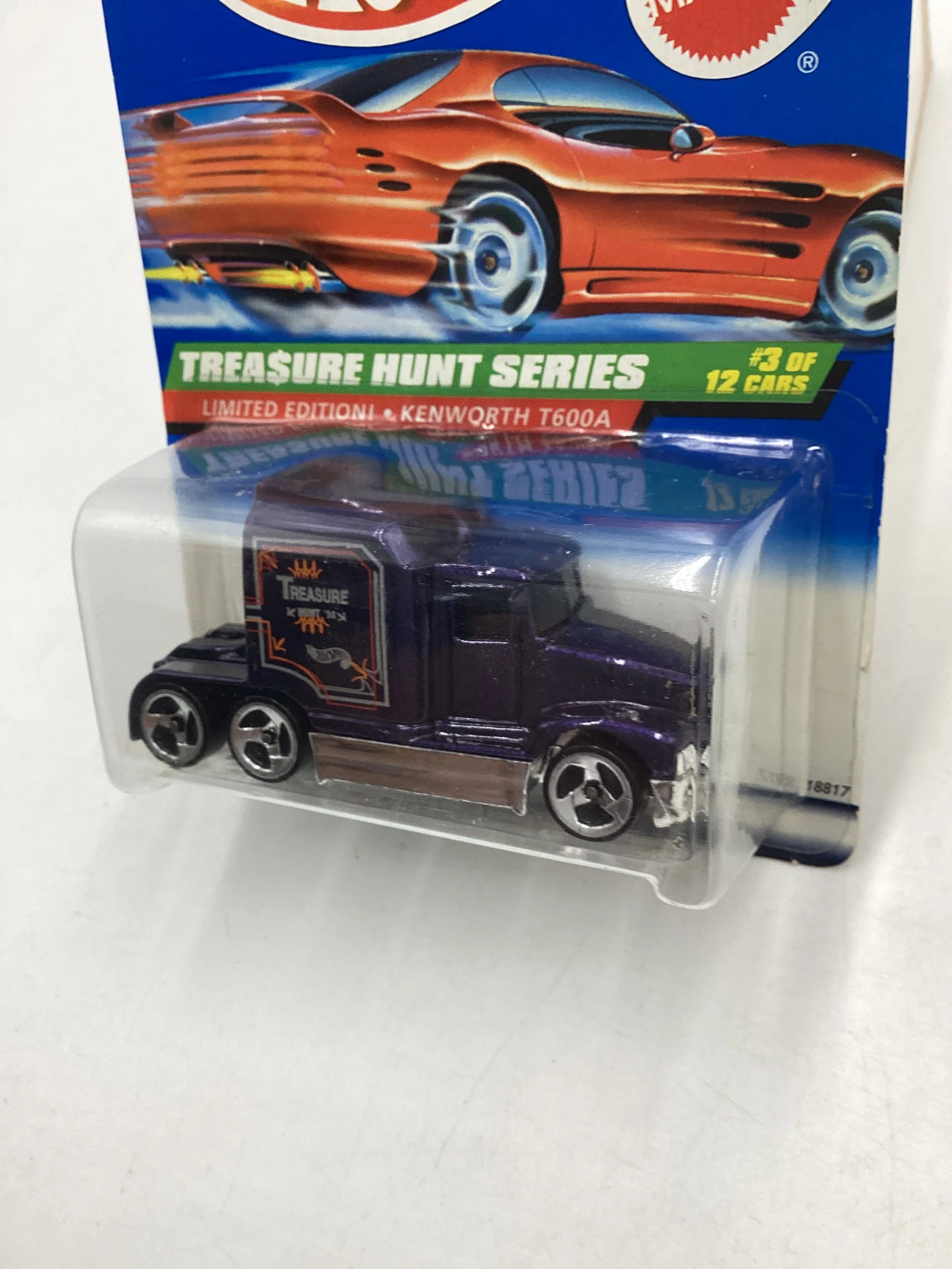 1998 Hot Wheels Treasure Hunt 3/12 Kenworth T600A #751 277O - Image 4