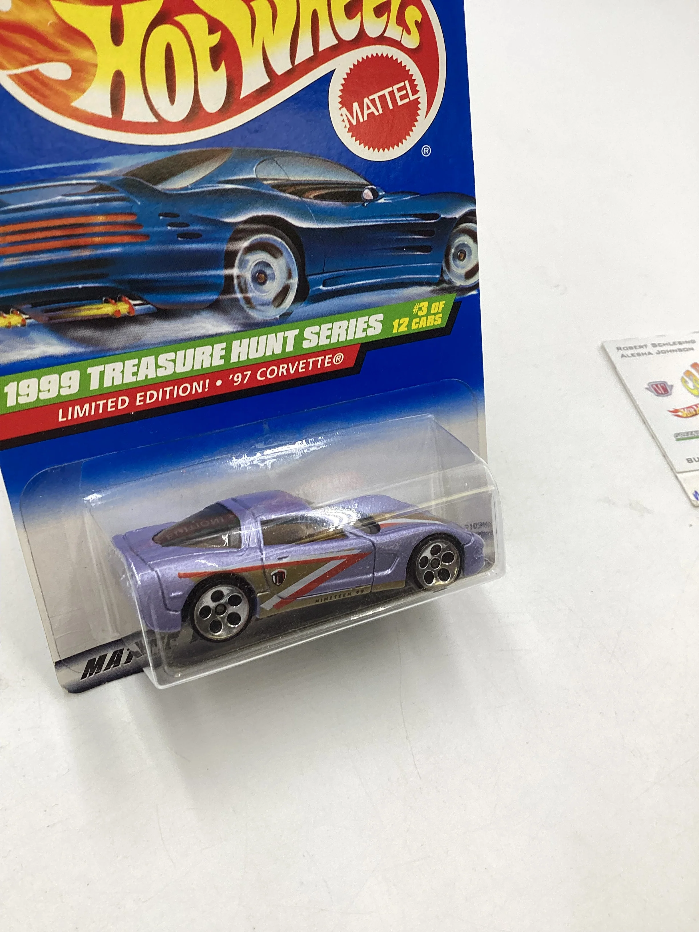 1999 Hot Wheels Treasure Hunt 3/12 97 Corvette #931 275H - Image 4