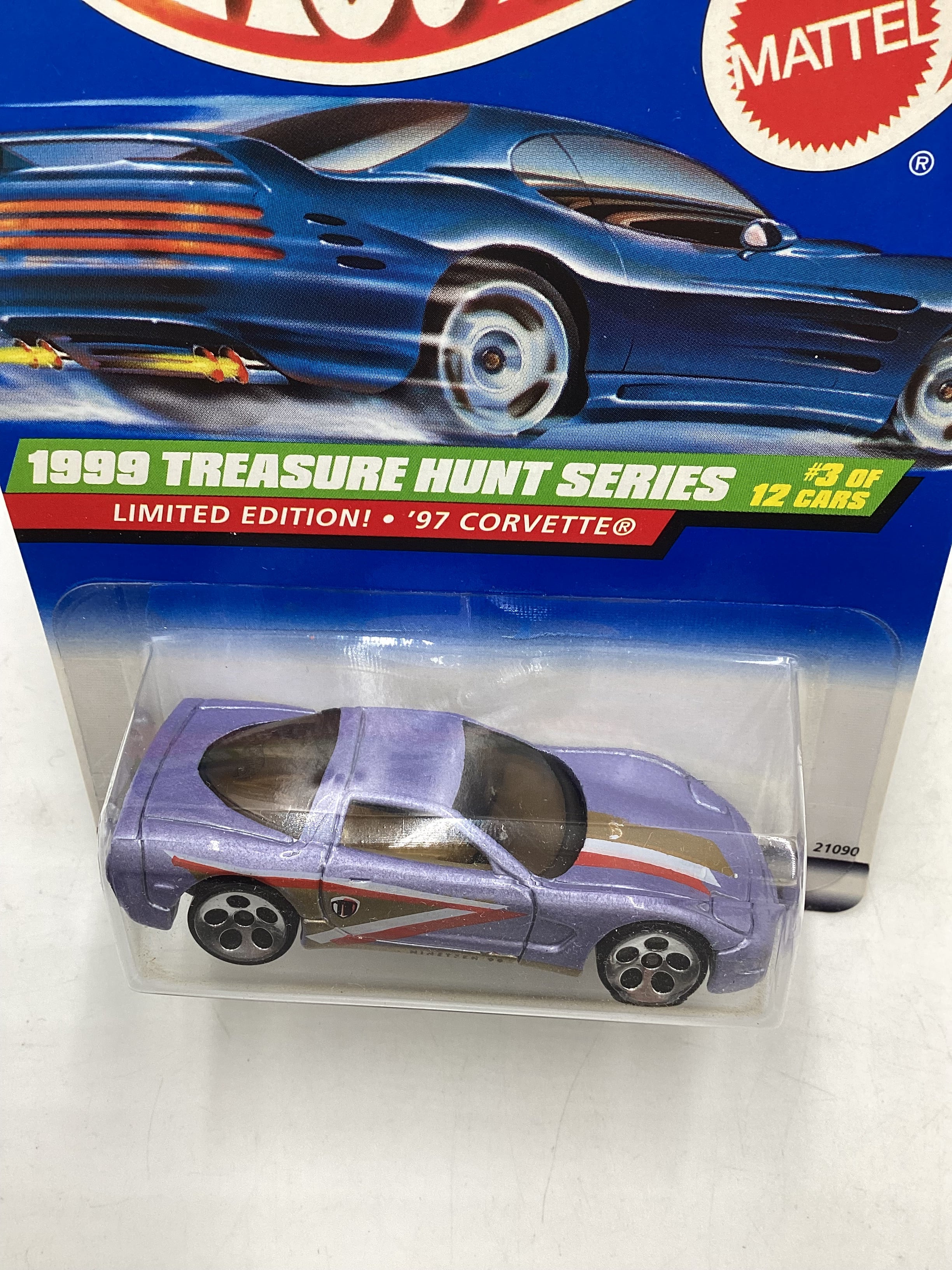 1999 Hot Wheels Treasure Hunt 3/12 97 Corvette #931 275H - Image 5