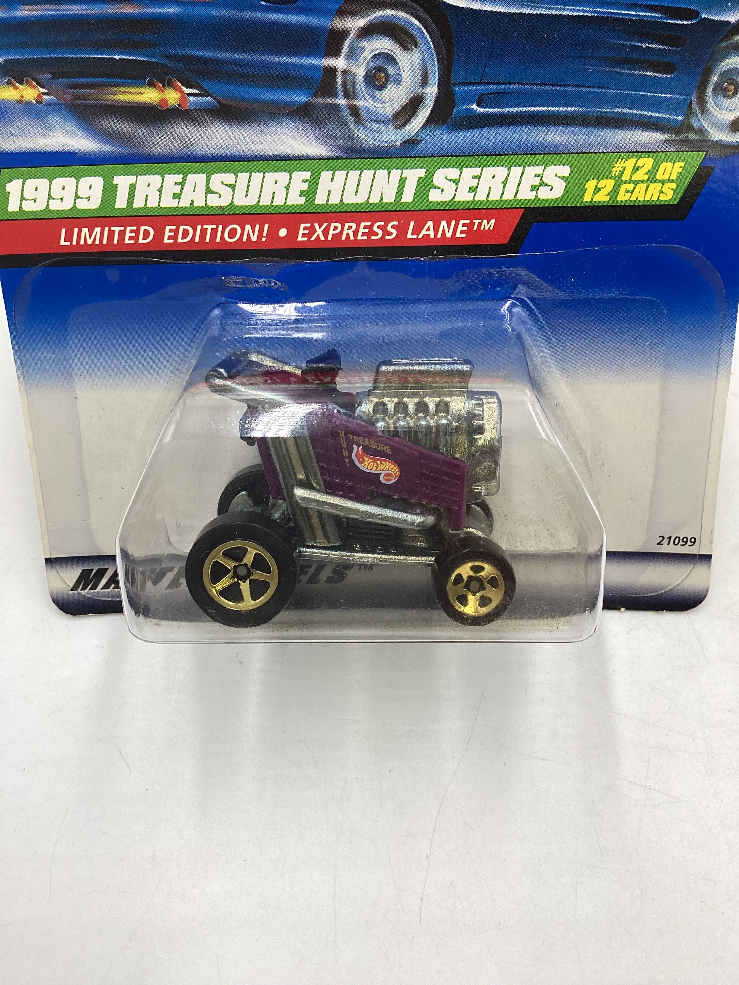 1999 Hot Wheels Treasure Hunt Series 12/12 Express Lane #940 277K - Image 3