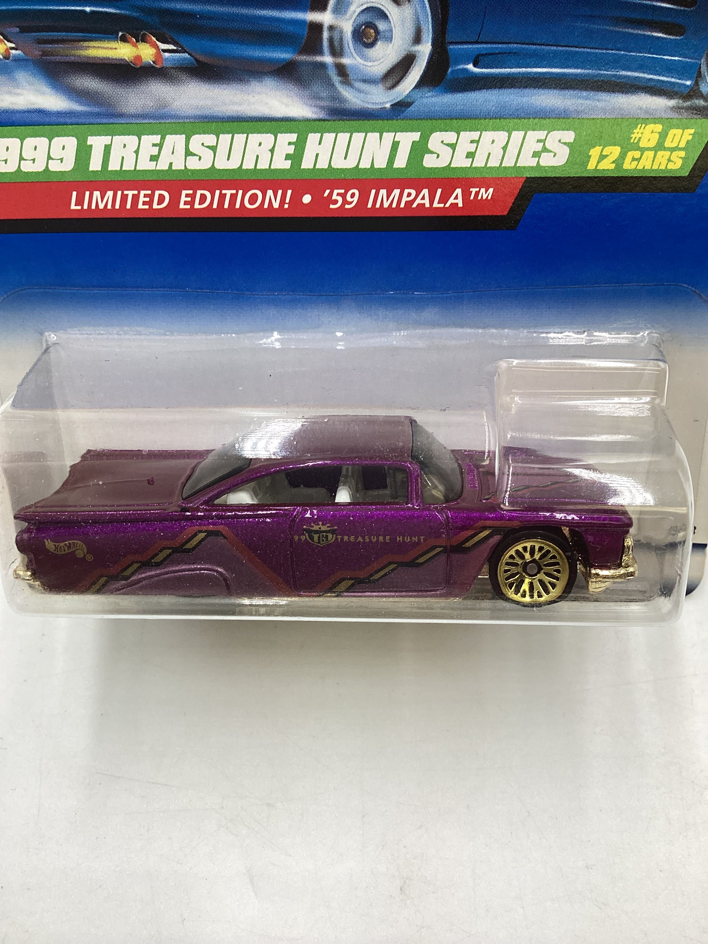 1999 Hot Wheels Treasure Hunt Series 6/12 59 Impala #934 277M - Image 3