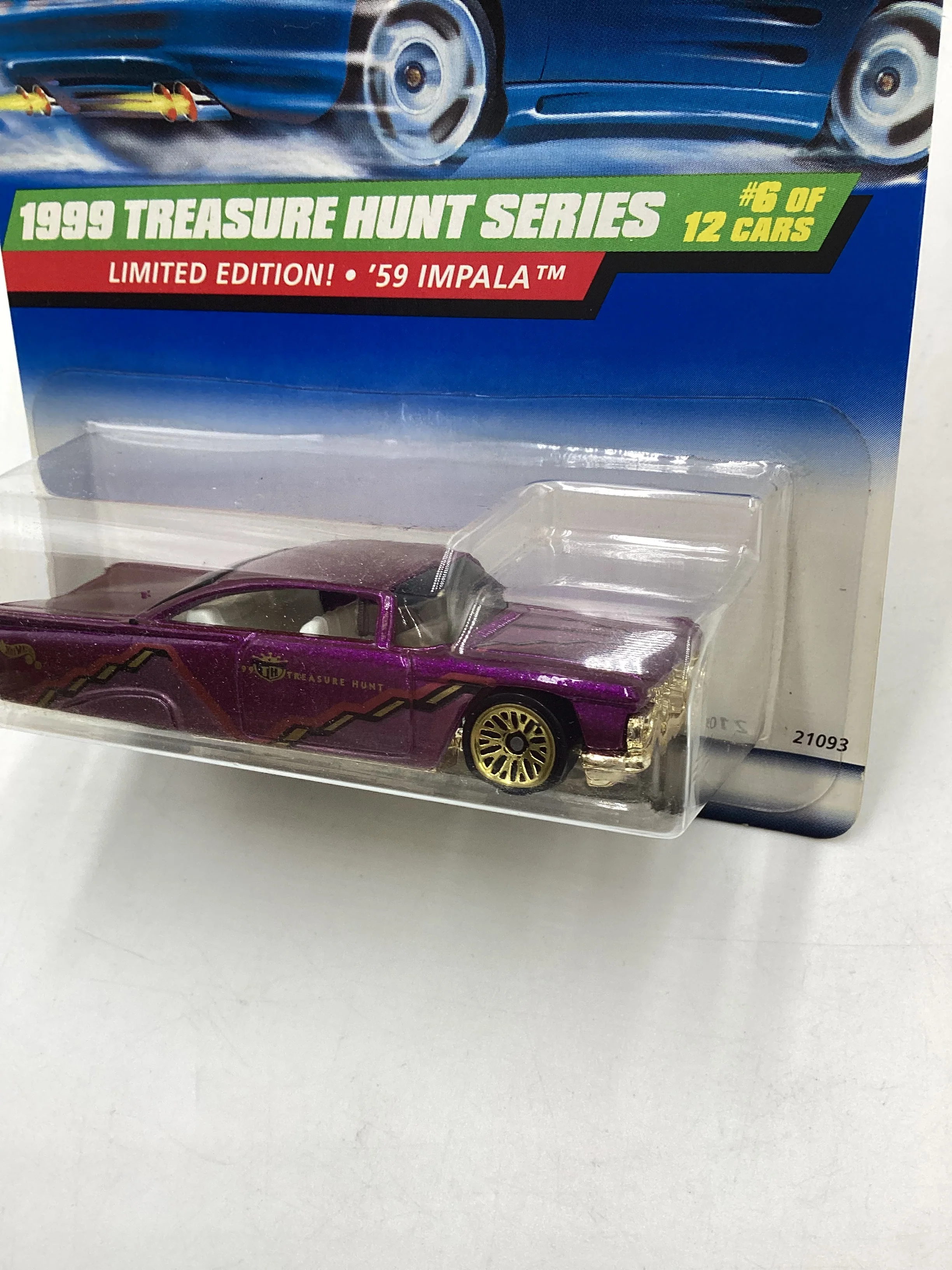 1999 Hot Wheels Treasure Hunt Series 6/12 59 Impala #934 277M - Image 4