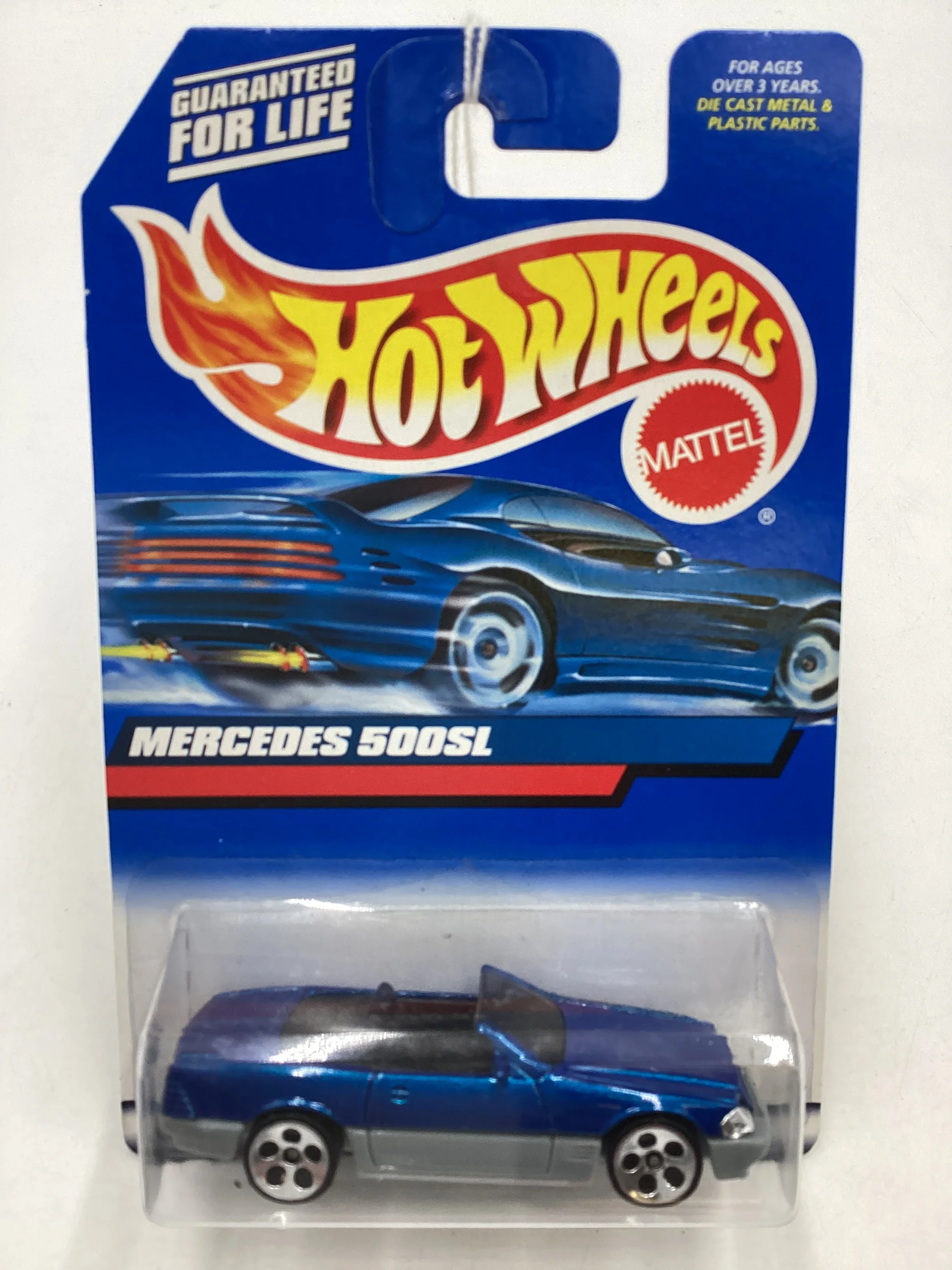 2000 Hot Wheels #134 Blue Mercedes 500 SL 92E - Image 2