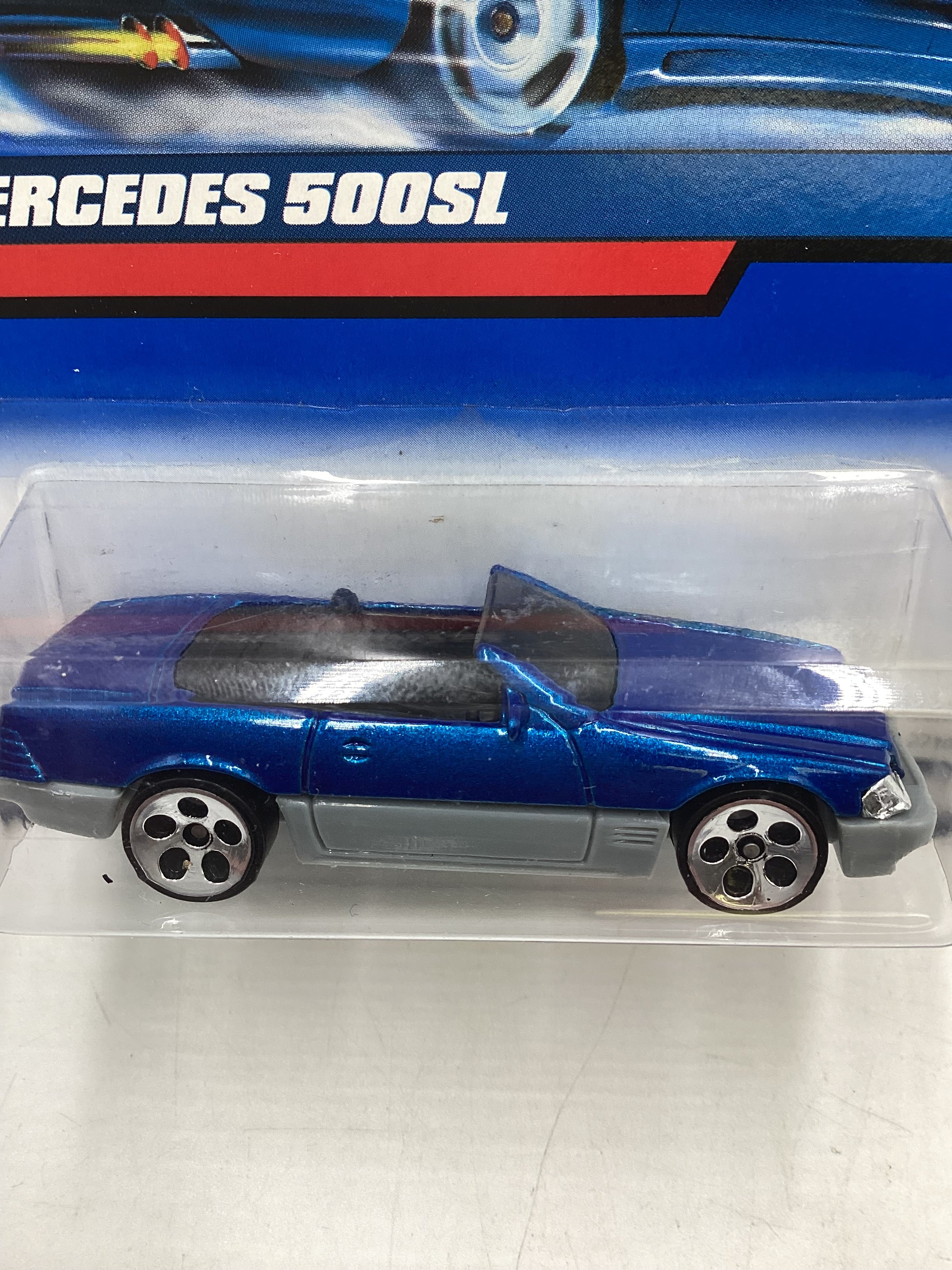 2000 Hot Wheels #134 Blue Mercedes 500 SL 92E - Image 3