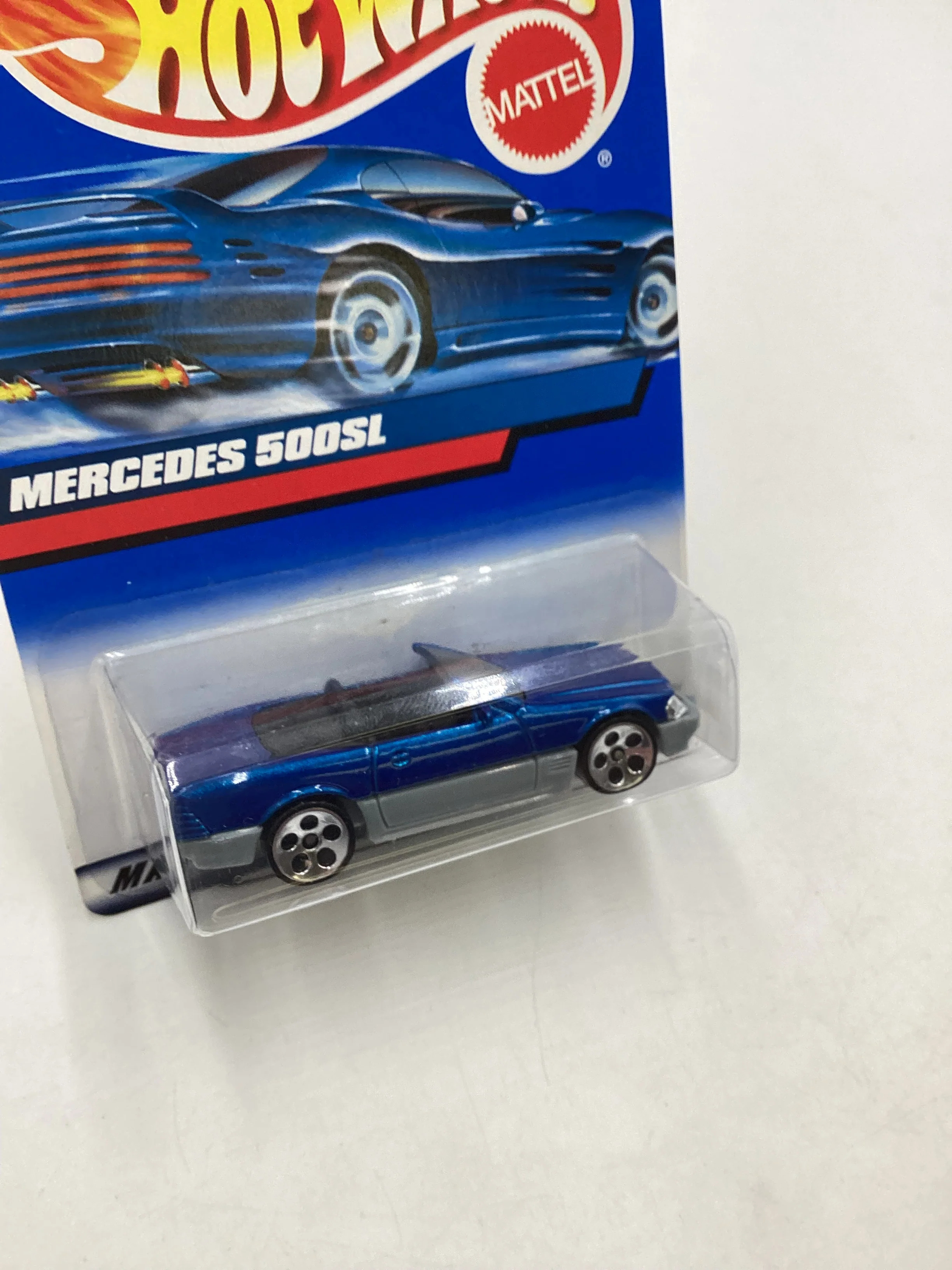 2000 Hot Wheels #134 Blue Mercedes 500 SL 92E - Image 5