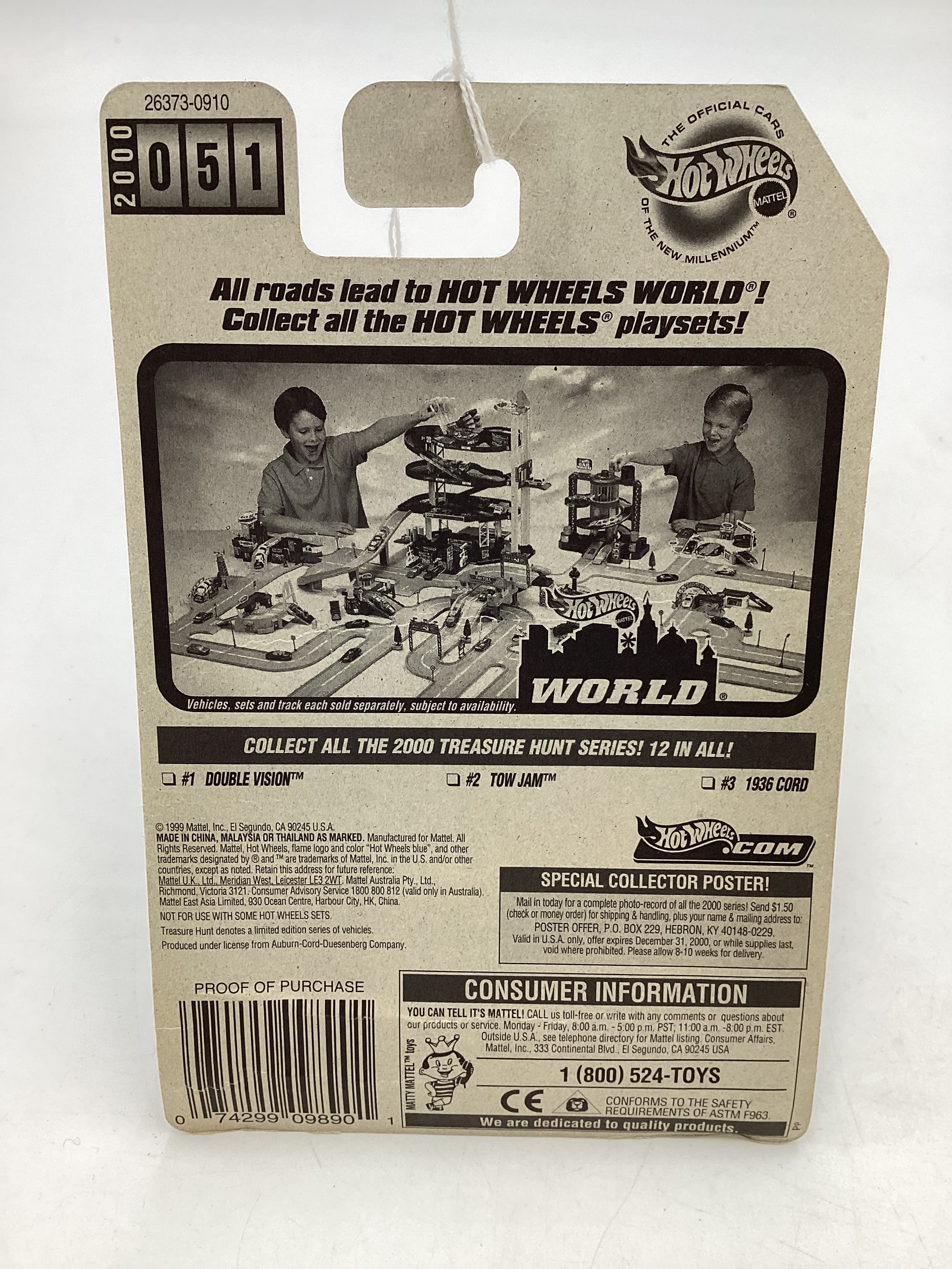 2000 Hot Wheels Treasure Hunt Series 3/12 Cord #051 275E - Image 7