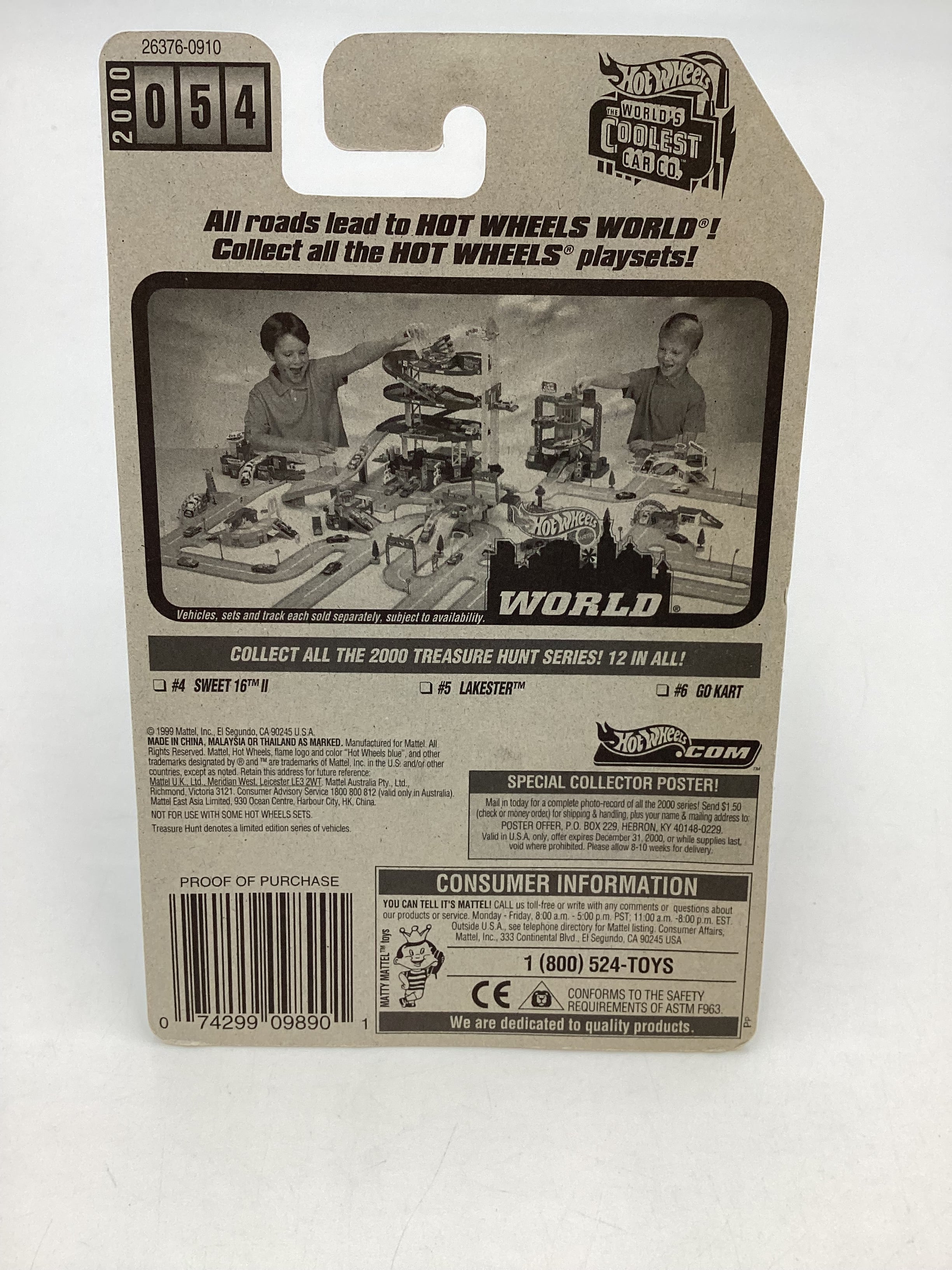 2000 Hot Wheels Treasure Hunt Series 6/12 Go Kart with protector - Image 7
