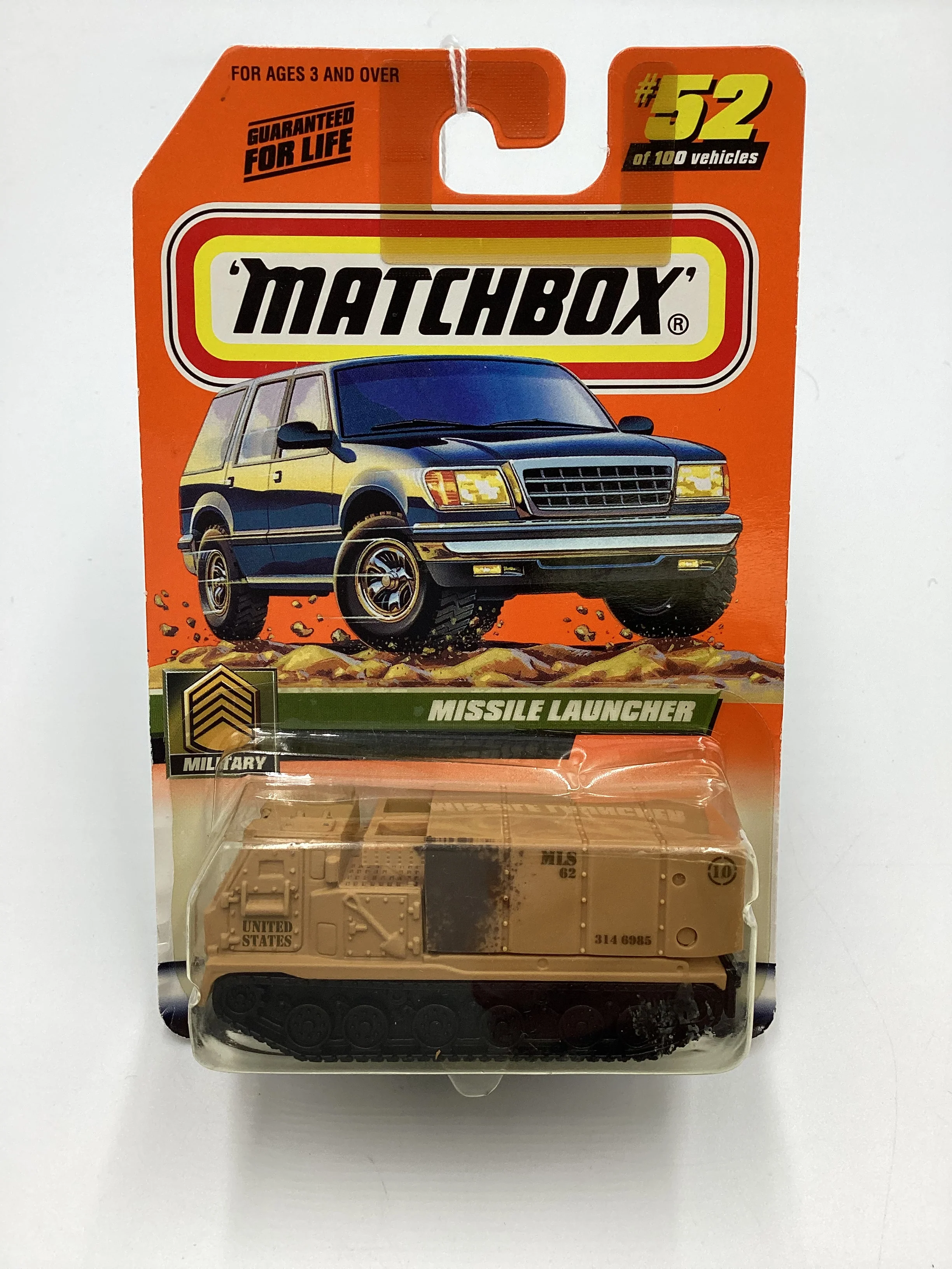 2000 Matchbox #52 Missile Launcher Tan 208D - Image 2
