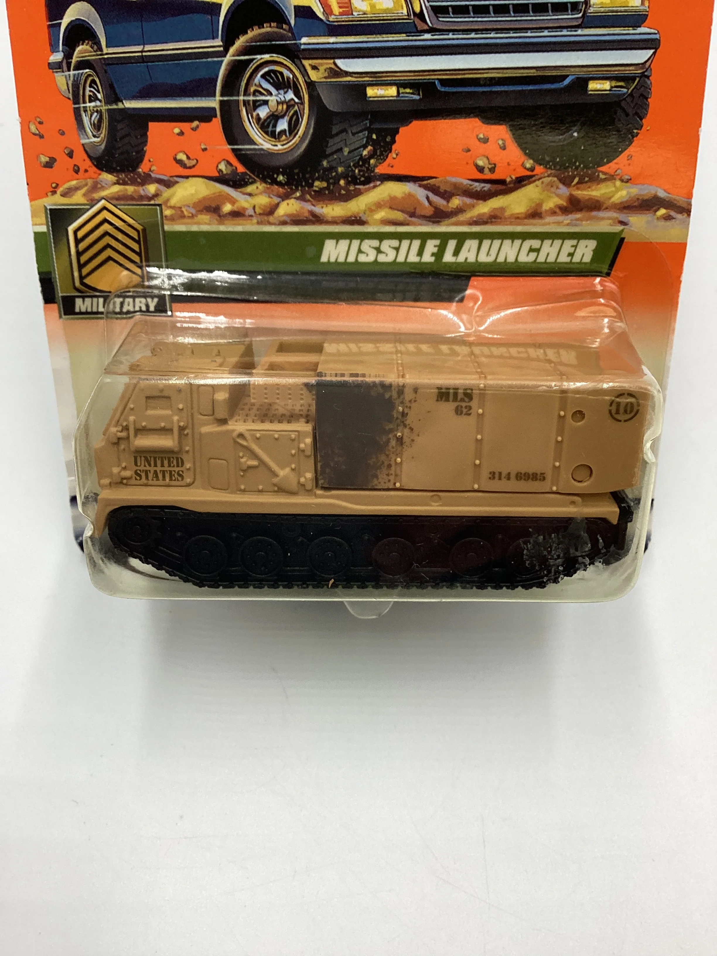 2000 Matchbox #52 Missile Launcher Tan 208D - Image 3