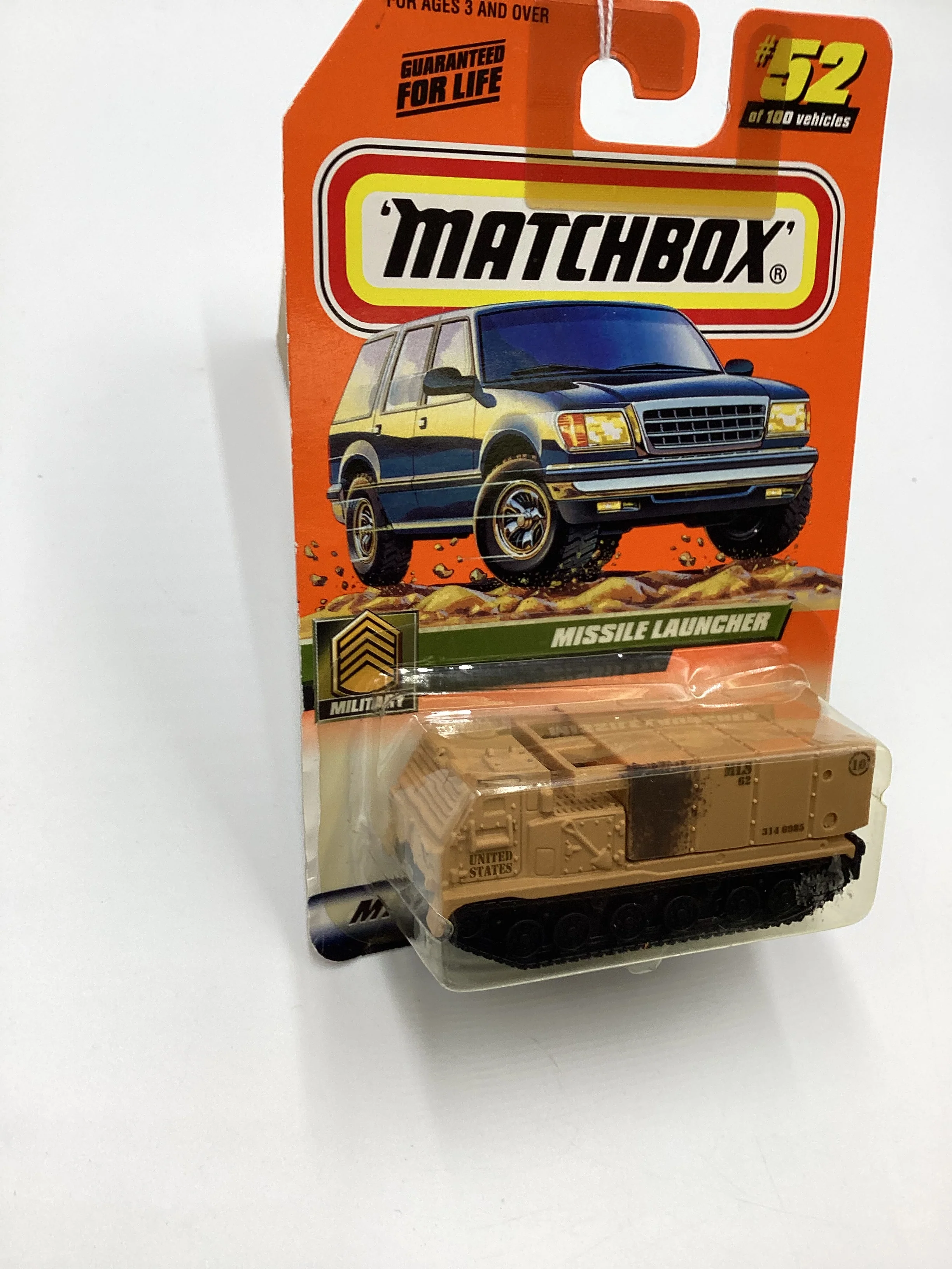 2000 Matchbox #52 Missile Launcher Tan 208D - Image 5