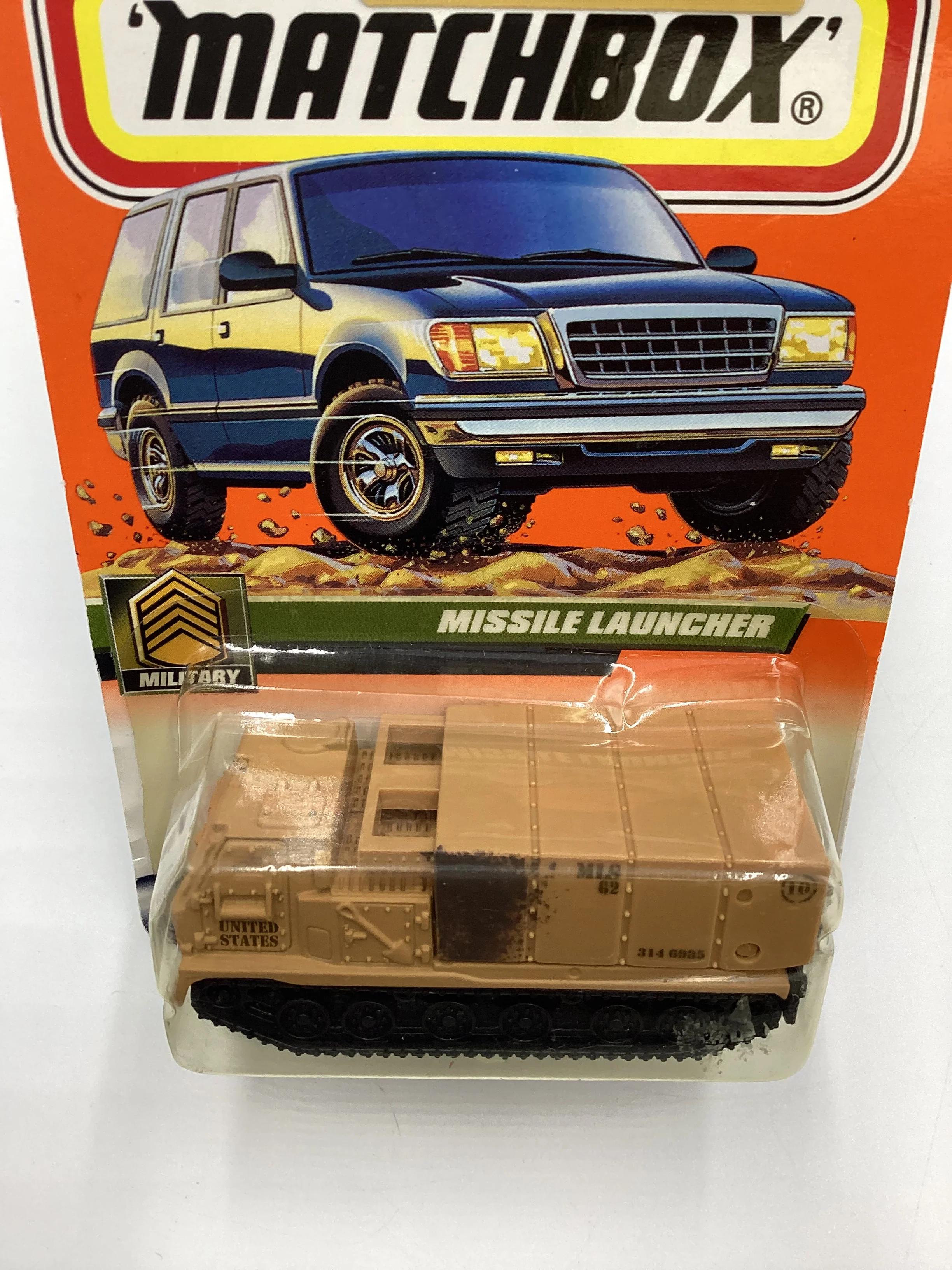2000 Matchbox #52 Missile Launcher Tan 208D - Image 6