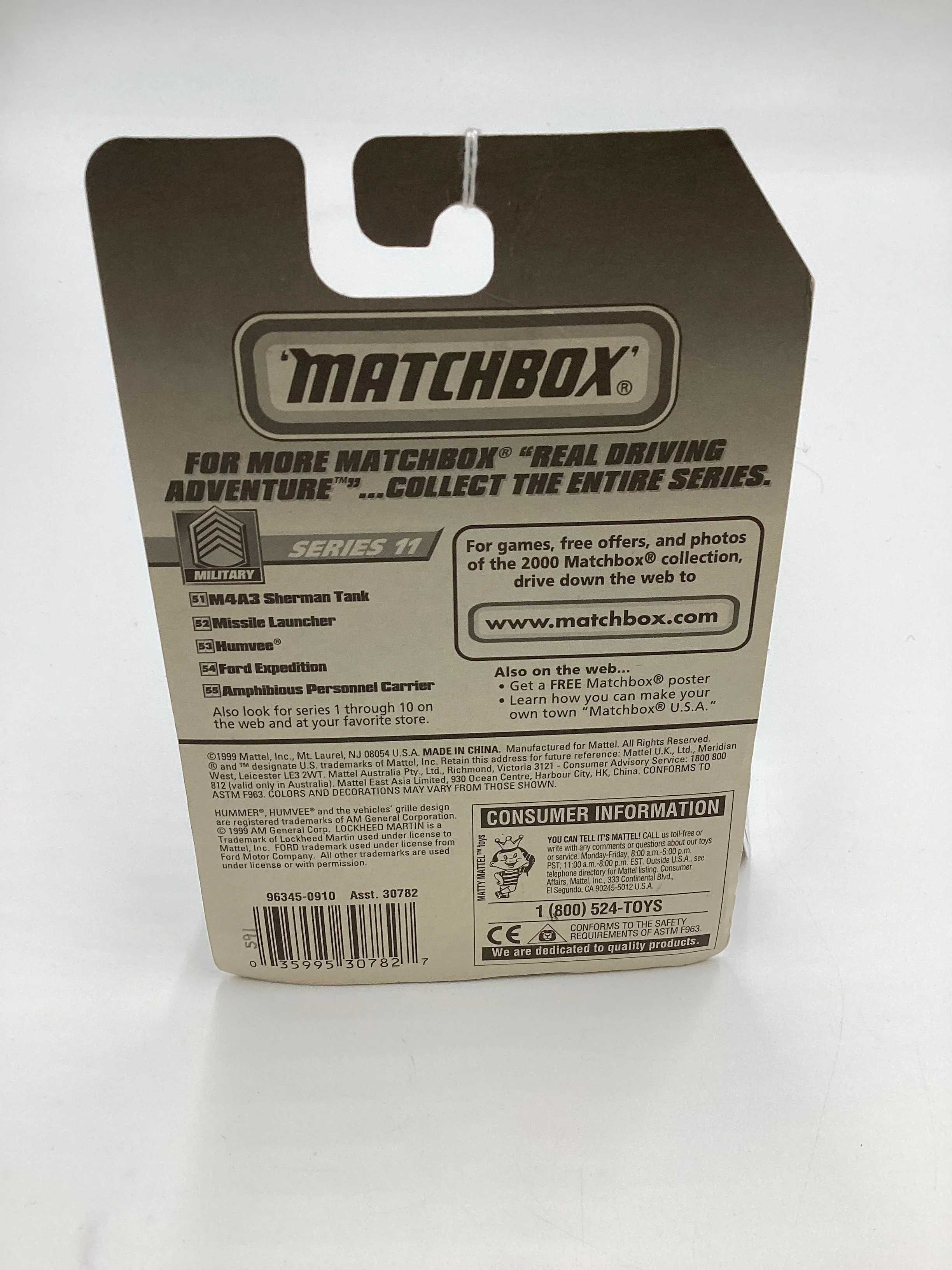 2000 Matchbox #52 Missile Launcher Tan 208D - Image 7