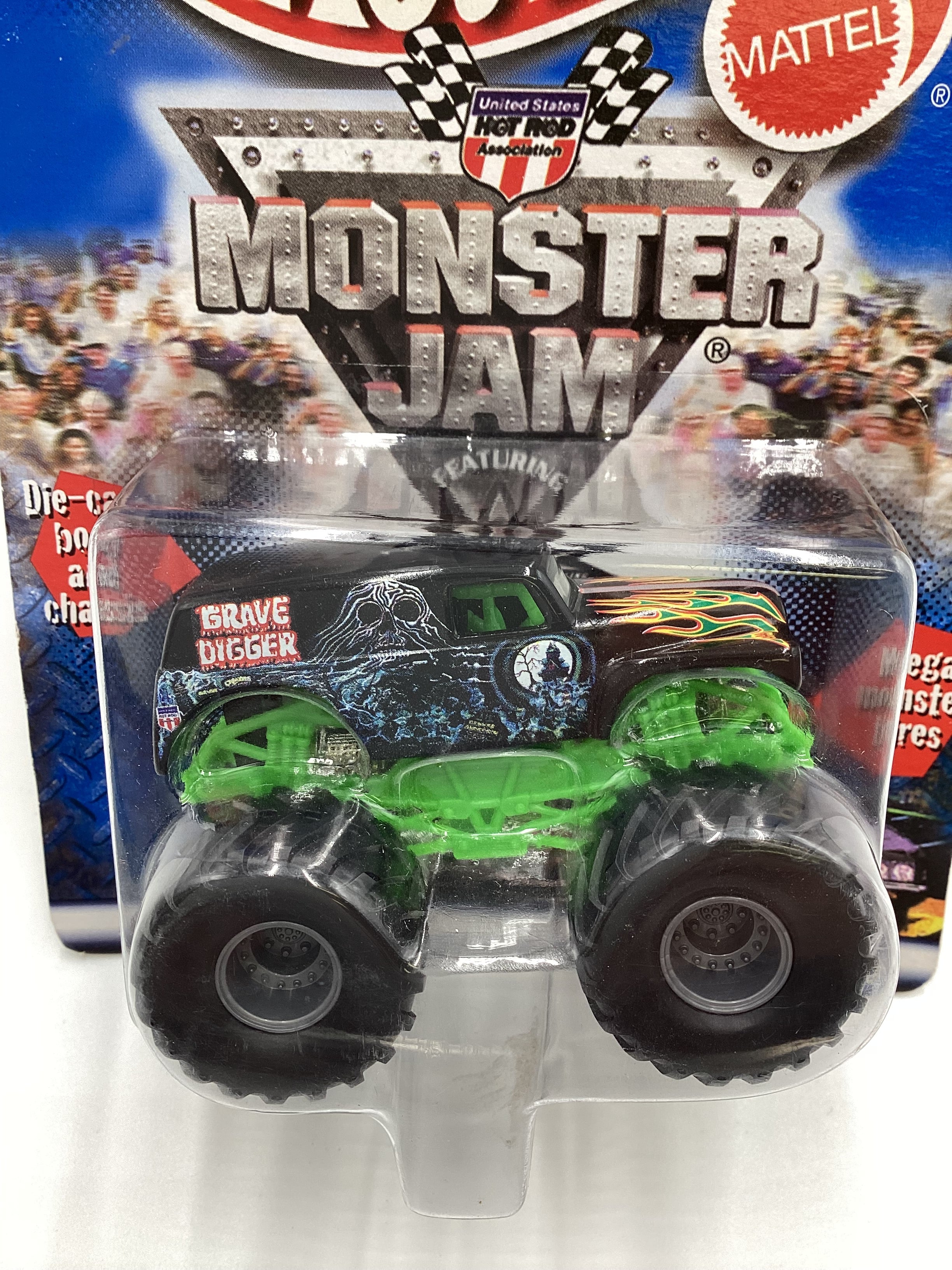 2000 Monster Jam Hot Rod Association Grave Digger Long Card 125F - Image 3