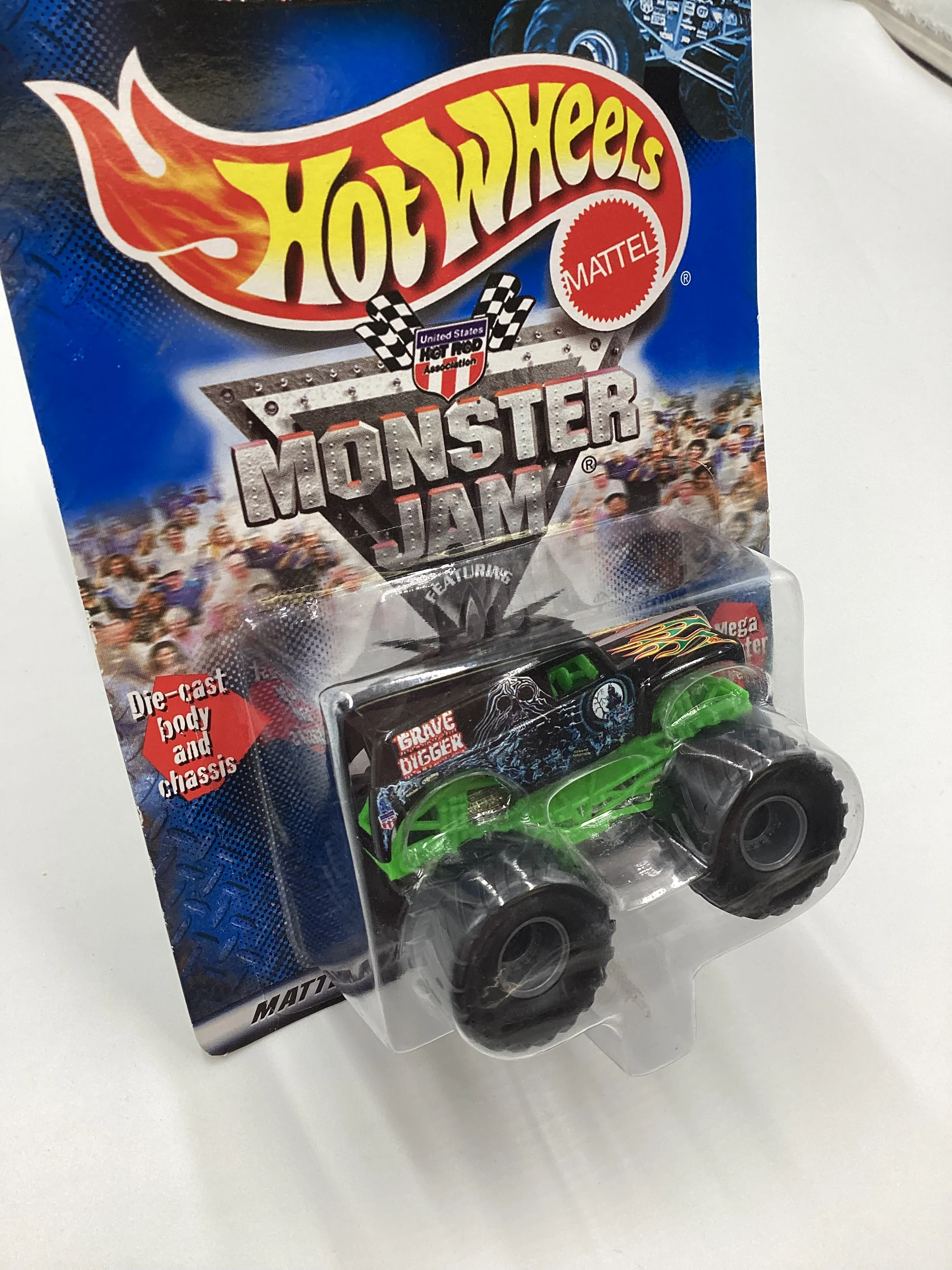 2000 Monster Jam Hot Rod Association Grave Digger Long Card 125F - Image 5