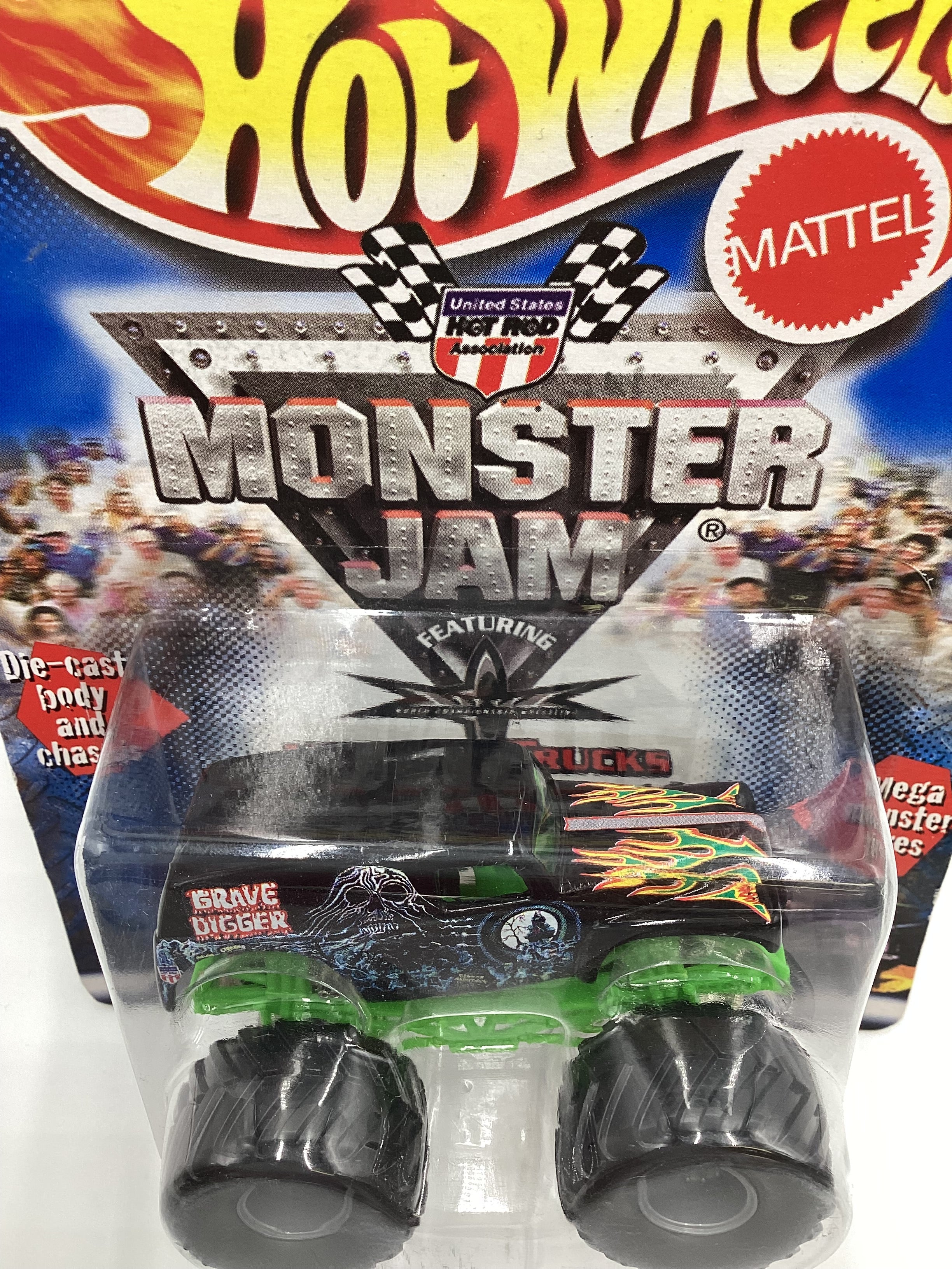 2000 Monster Jam Hot Rod Association Grave Digger Long Card 125F - Image 6