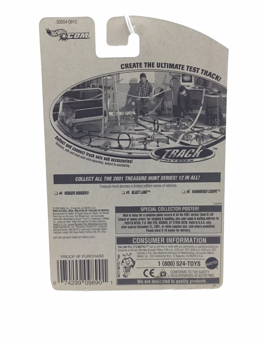 2001 Hot Wheels Treasure Hunt #5 Blast Lane EE8 - Image 6