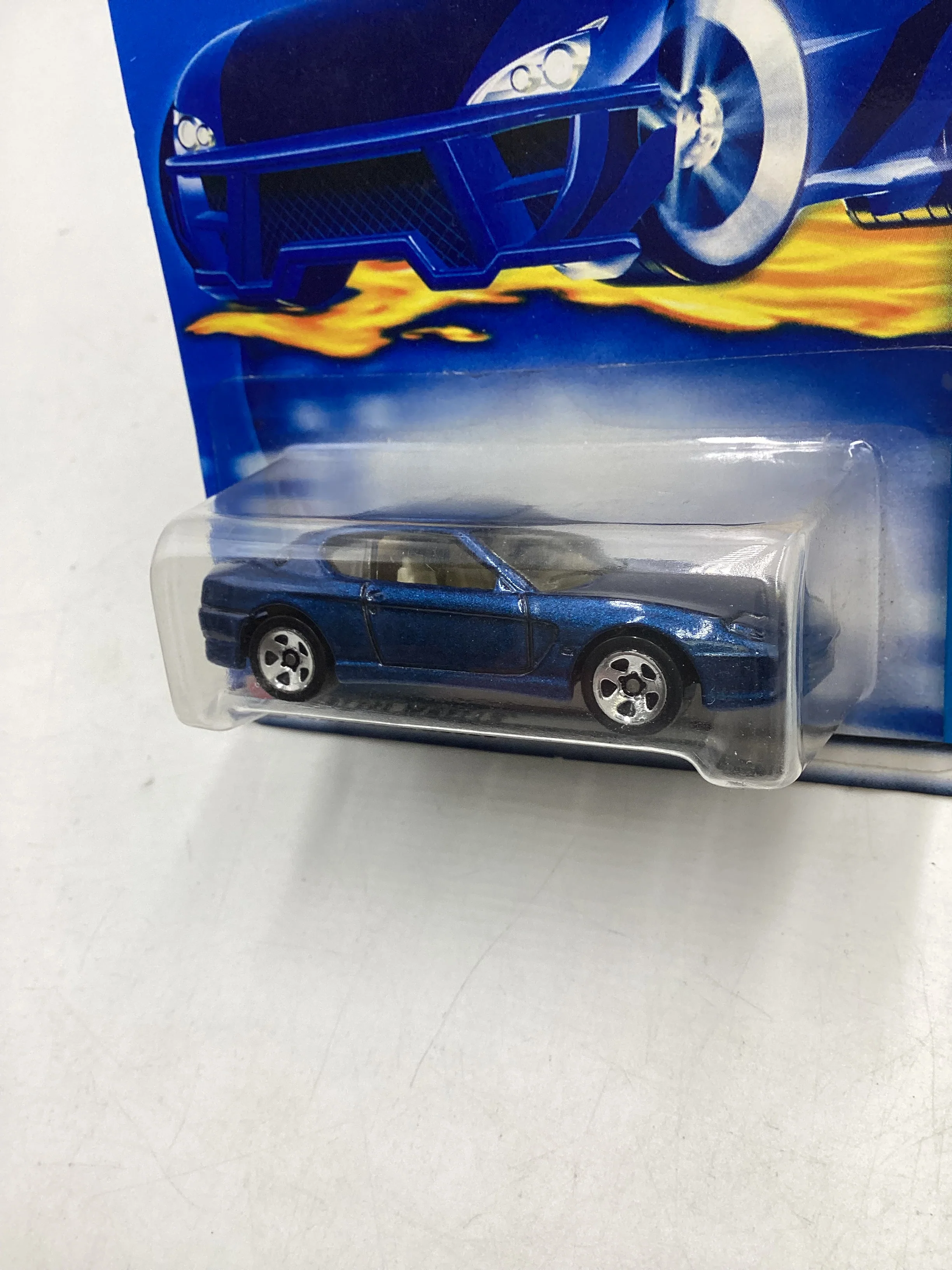 2002 Hot Wheels #213 Ferrari 456M Blue 5SP Wheels (SR) - Image 4