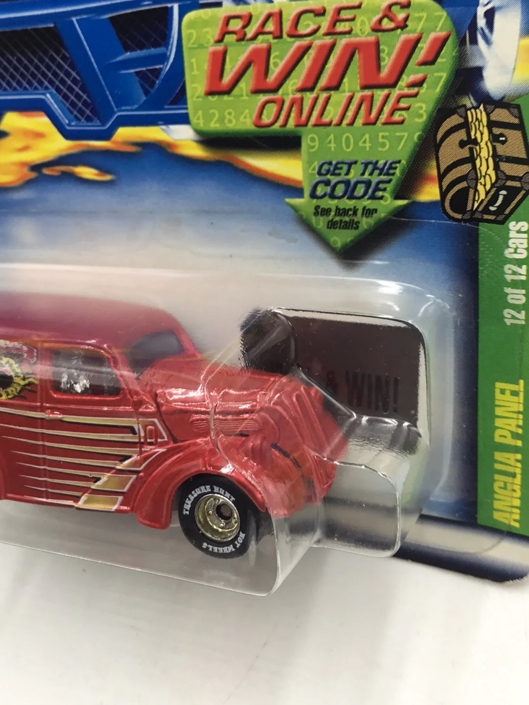 2002 Hot Wheels Treasure Hunt #12 Anglia Panel rubber tires BB4 - Image 4