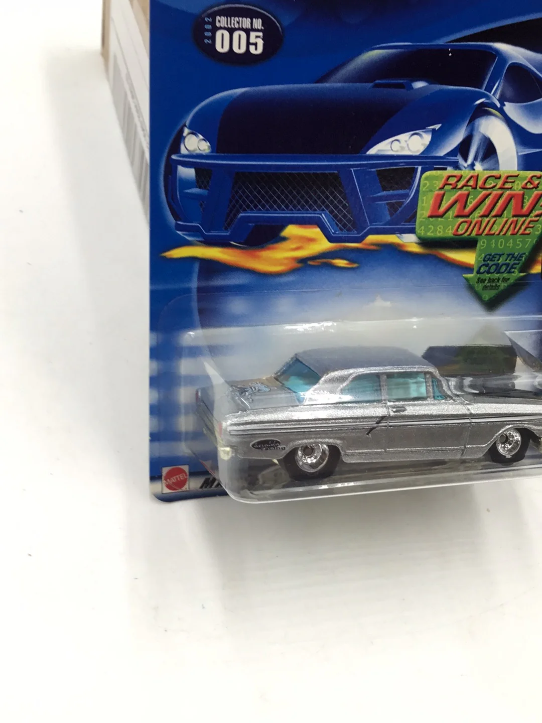 2002 Hot Wheels Treasure Hunt #5 Ford Thunderbolt rubber tires CC5 - Image 3