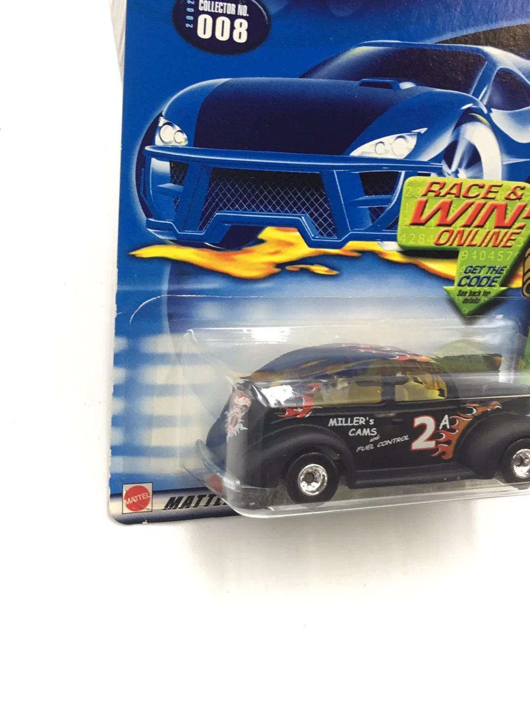 2002 Hot Wheels Treasure Hunt  #8 Fat Fendered 40 rubber tires EE2 - Image 3