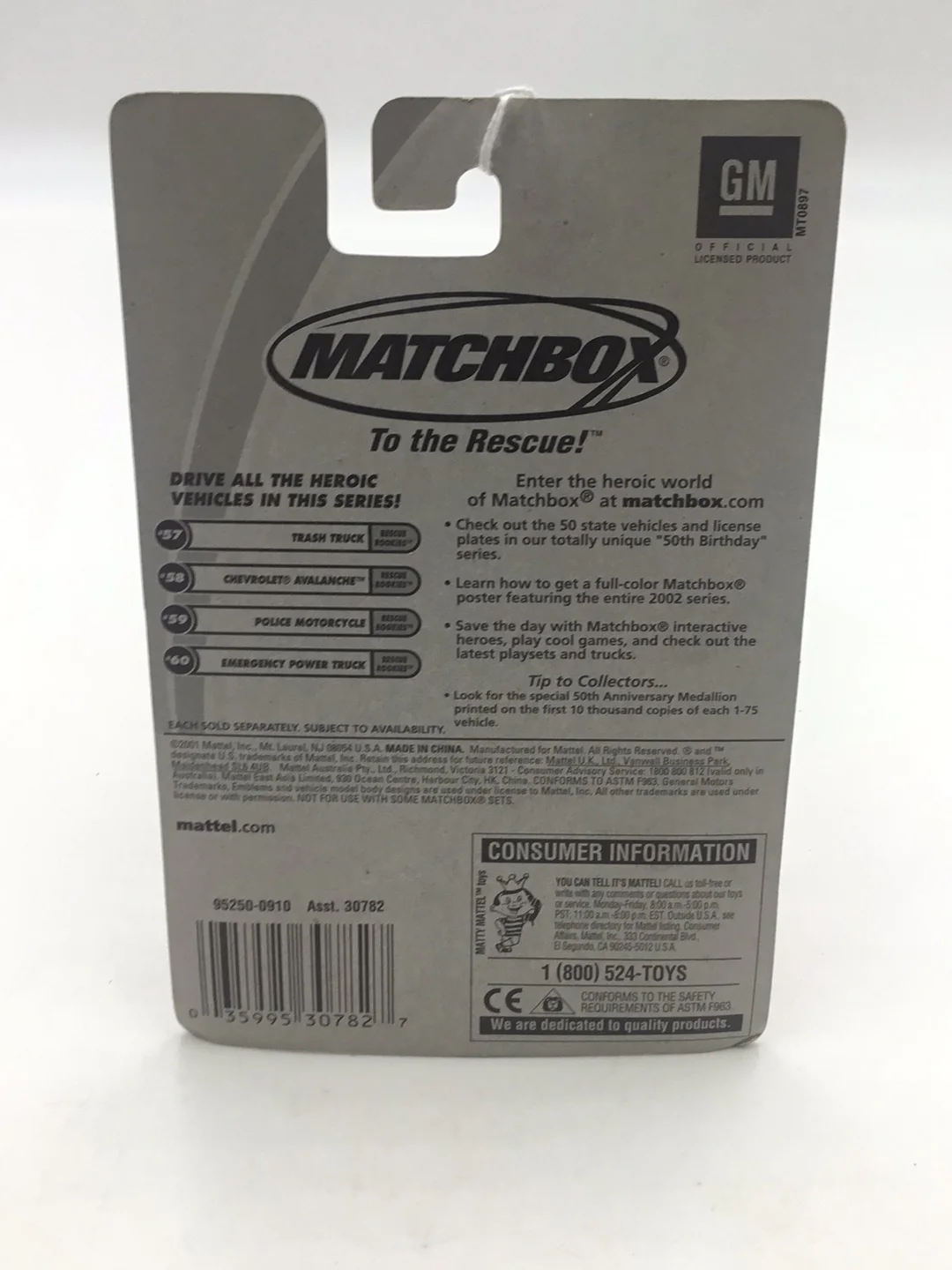 2002 matchbox 70 years #58 Chevrolet Avalanche II1 - Image 6