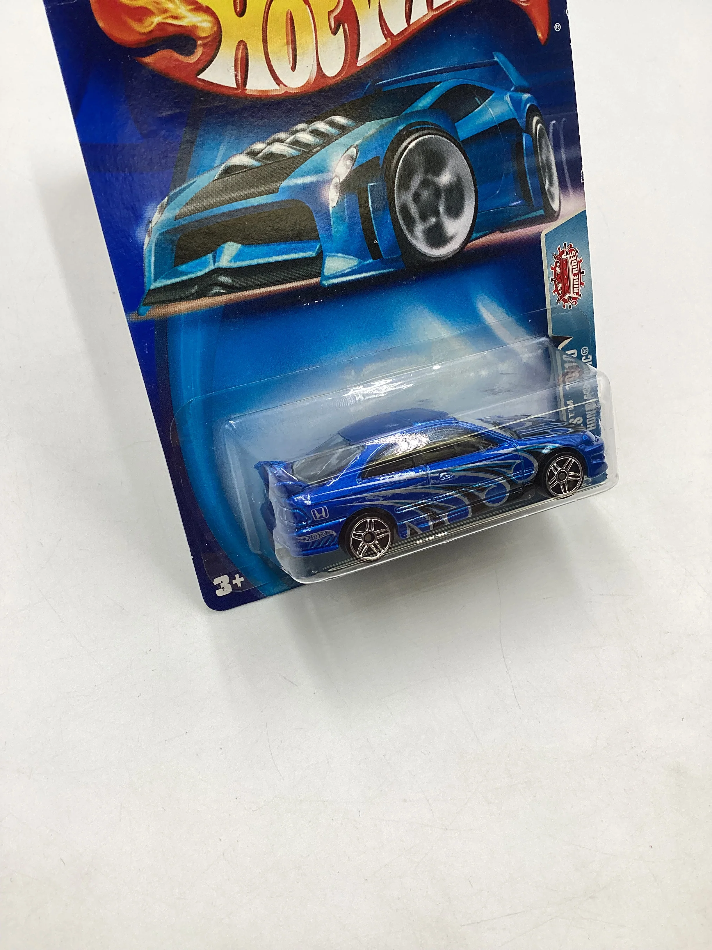 2003 Hot wheels #184 Blue Honda Civic 78C - Image 5