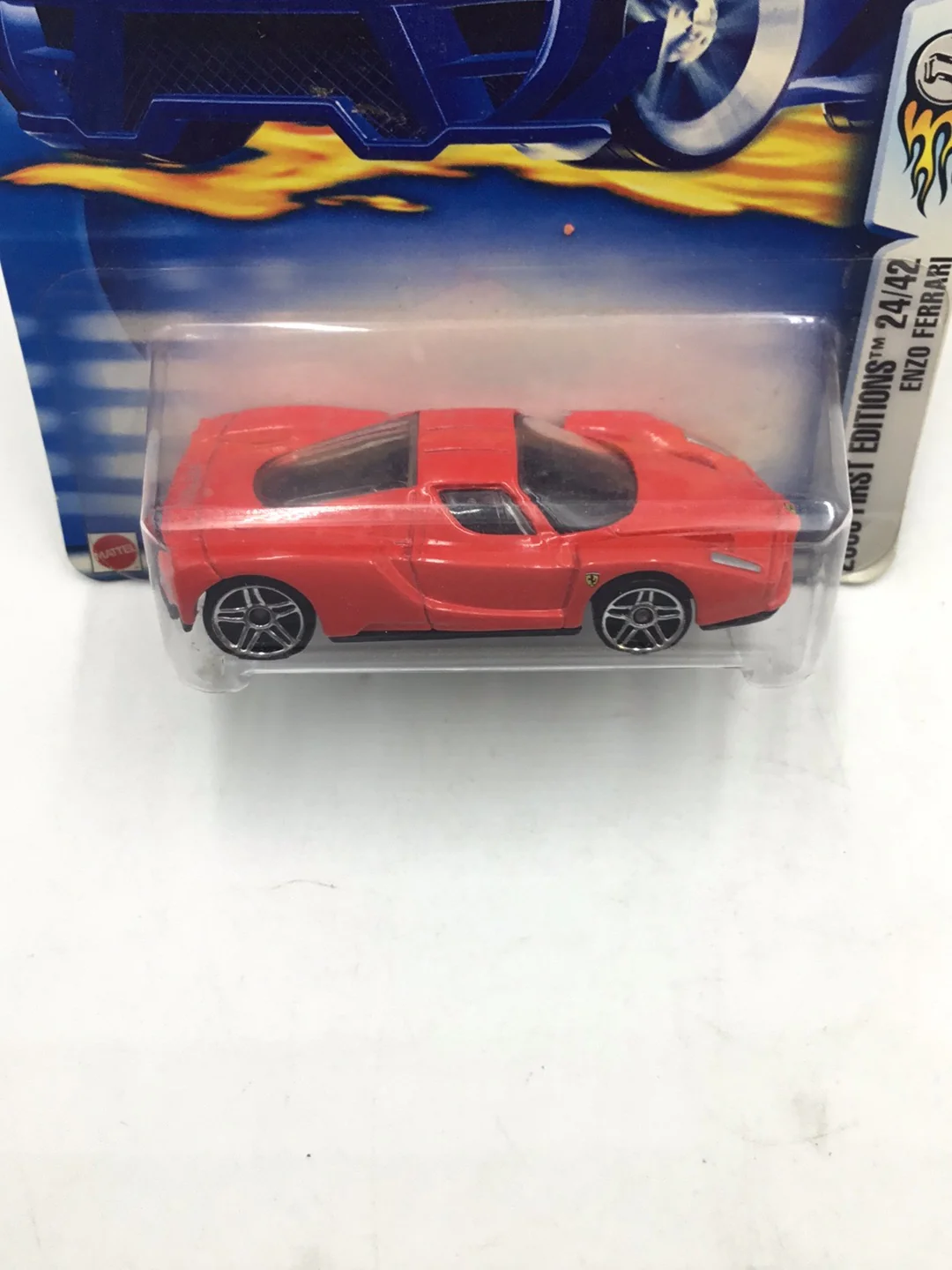 2003 hot wheels #36 Enzo Ferrari w/Protector - Image 5