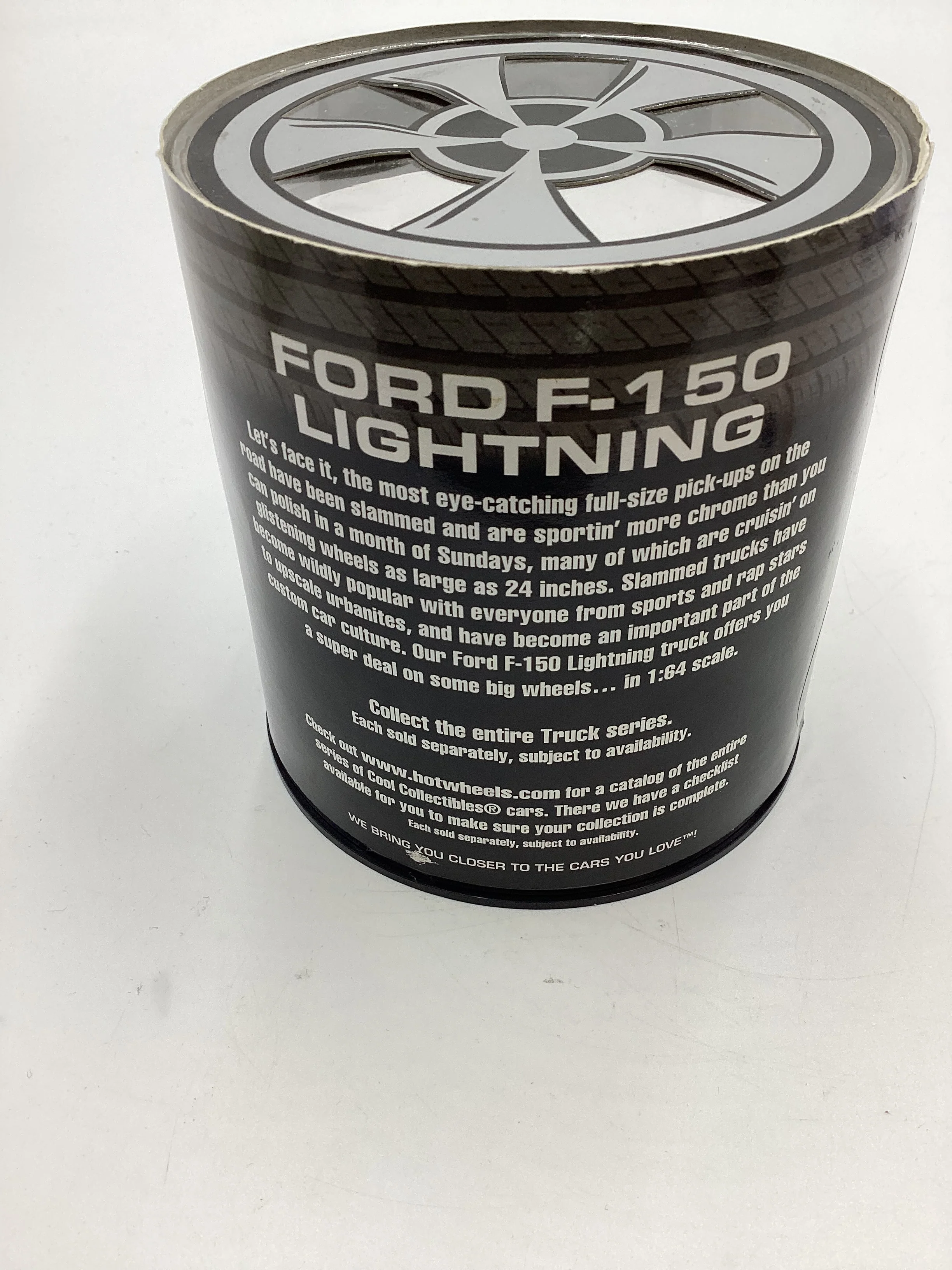 2003 Hot Wheels Oil Can Truck Series 1/15000 Ford F-150 Lightning Blue HTF Rubber Bands Not Stuck To Paint - Image 7