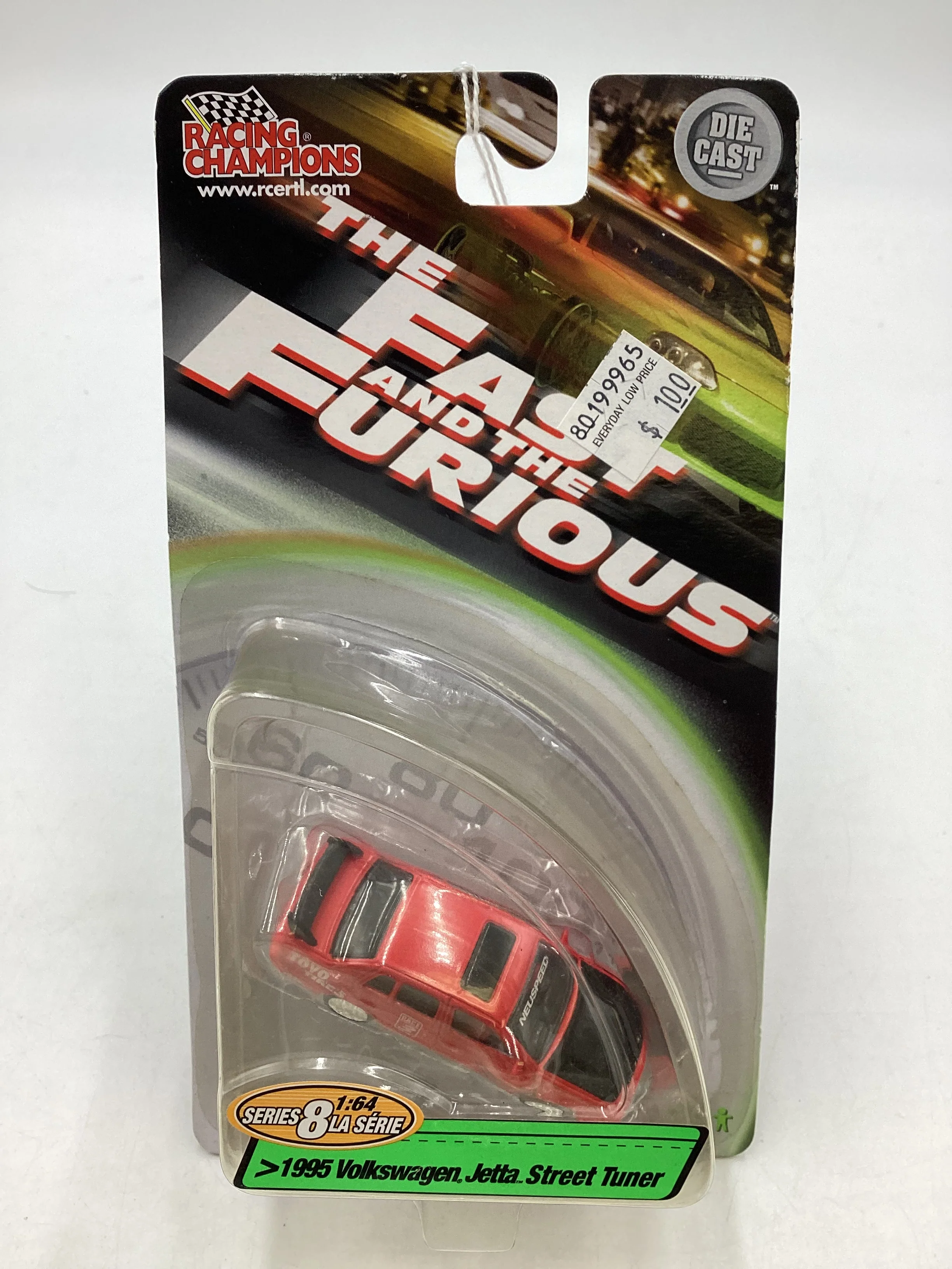 2003 Racing Champions The Fast and Furious 1995 Volkswagen Jetta Street Tuner Red - Image 2